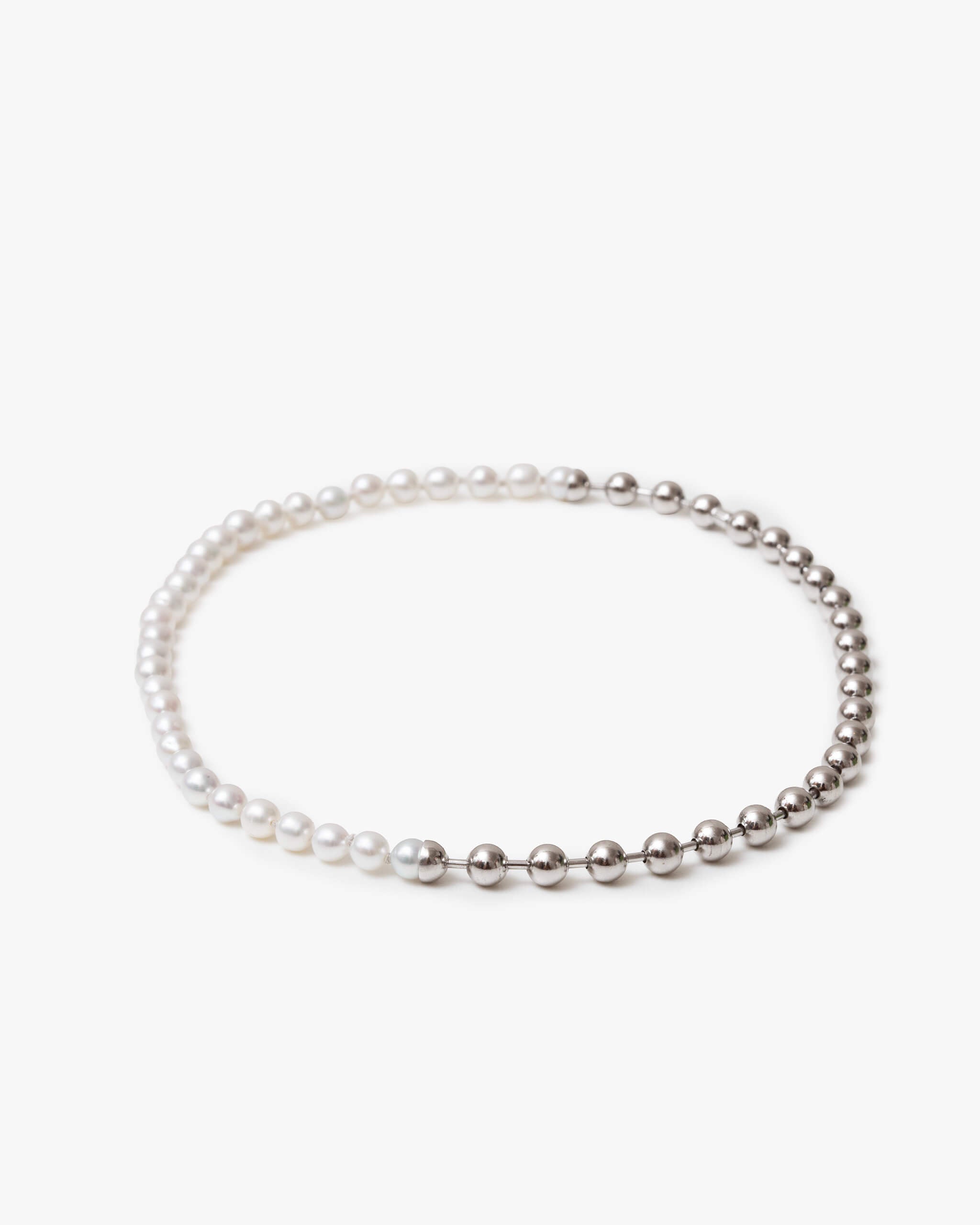 Ball Chain / Pearl Necklace | 1803N091040 ボールチェーンとパールの 