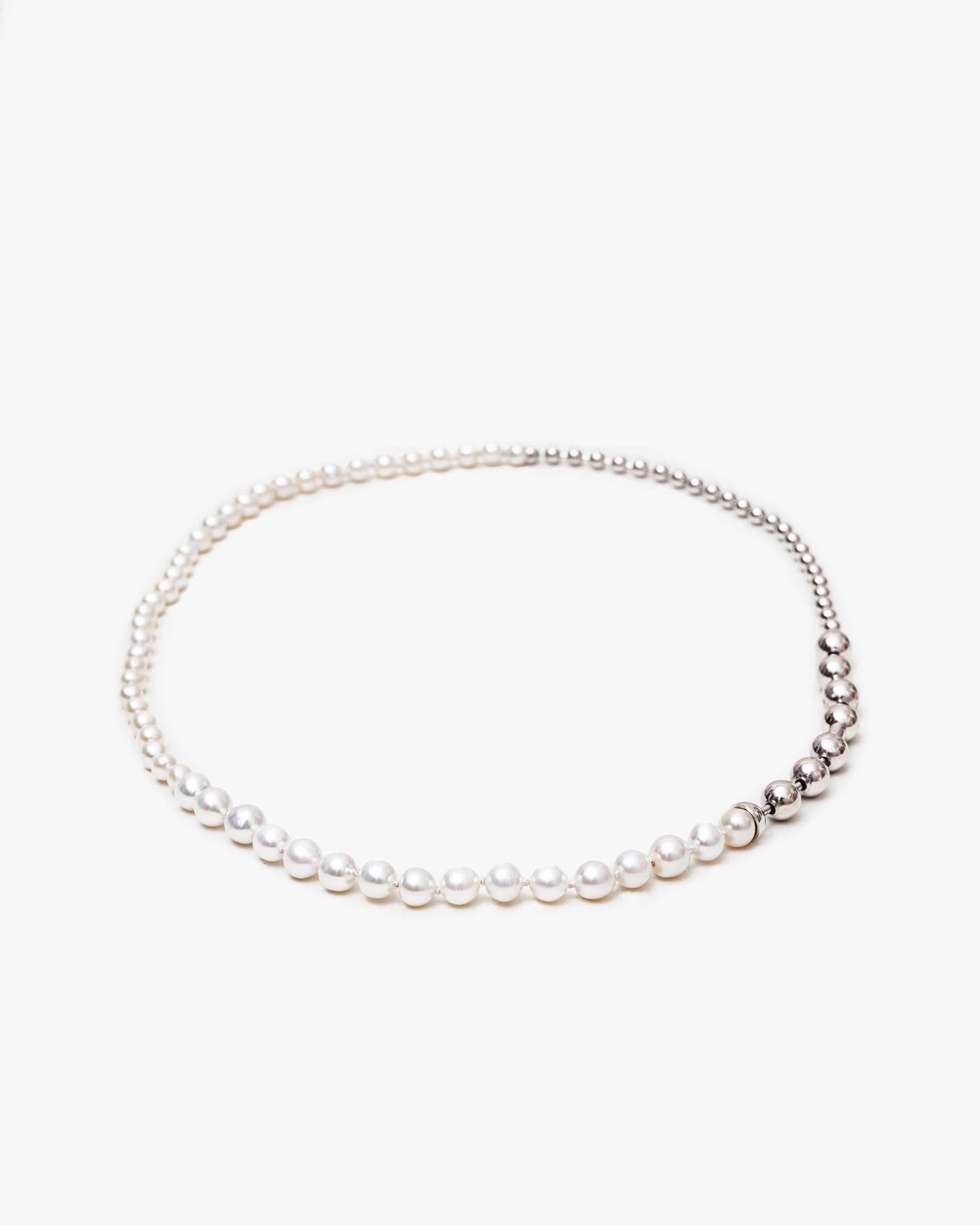 Ball Chain / Pearl Necklace | 1803N211040 ボールチェーンとパールの 
