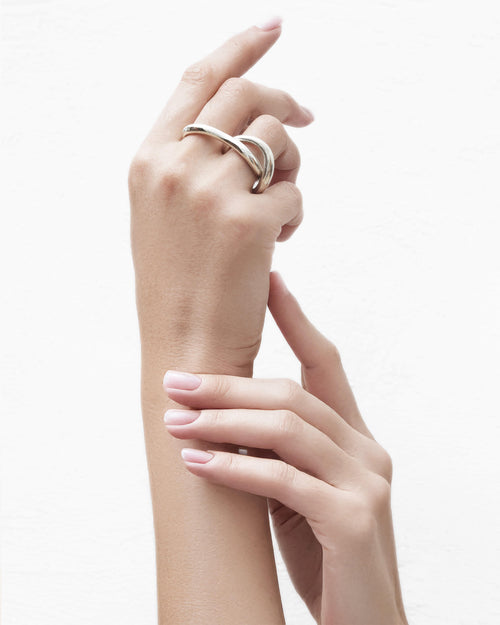 [NEW] Two Finger Double Ring | 2504R011010