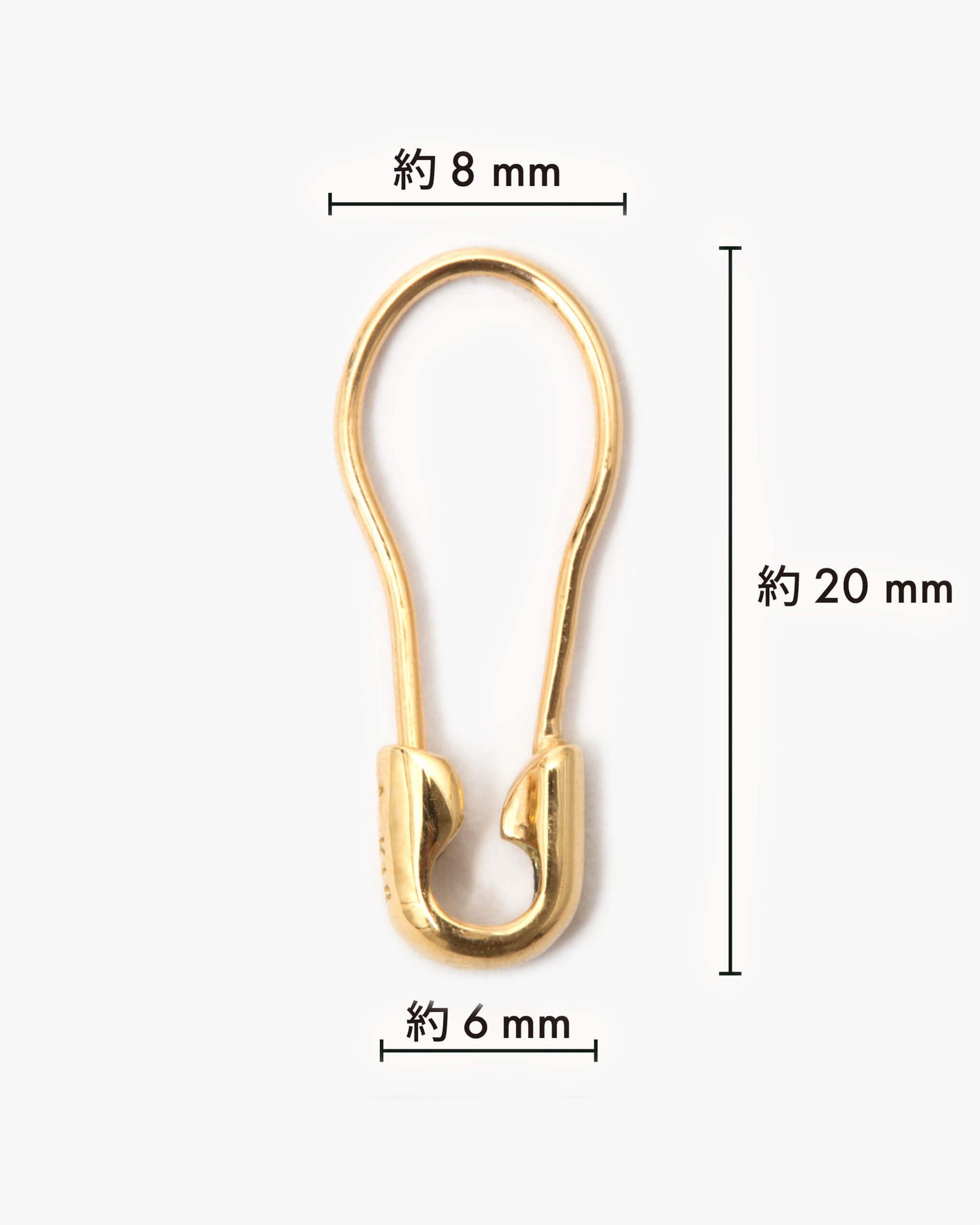 K18YG Safety Pin Earring | 1905E082020