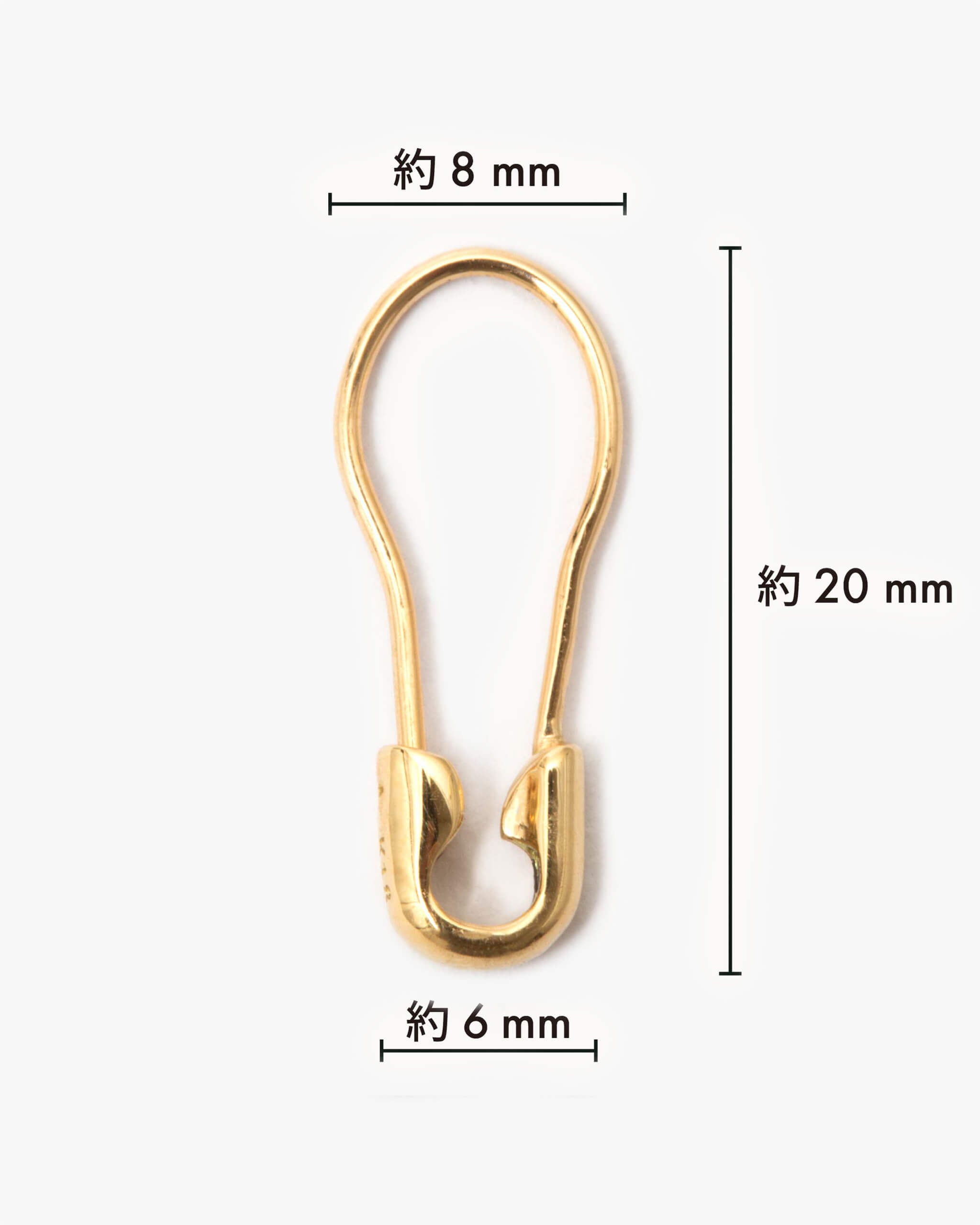 K18YG Safety Pin Earring | 1905E082020