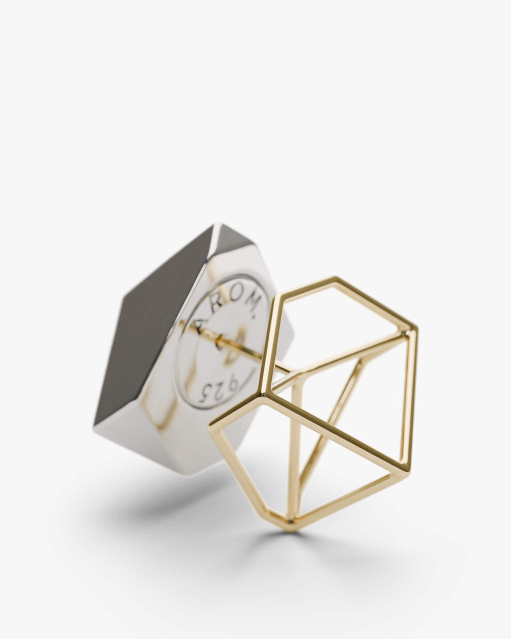 Bicolor CUBE Earring | 2302E021212