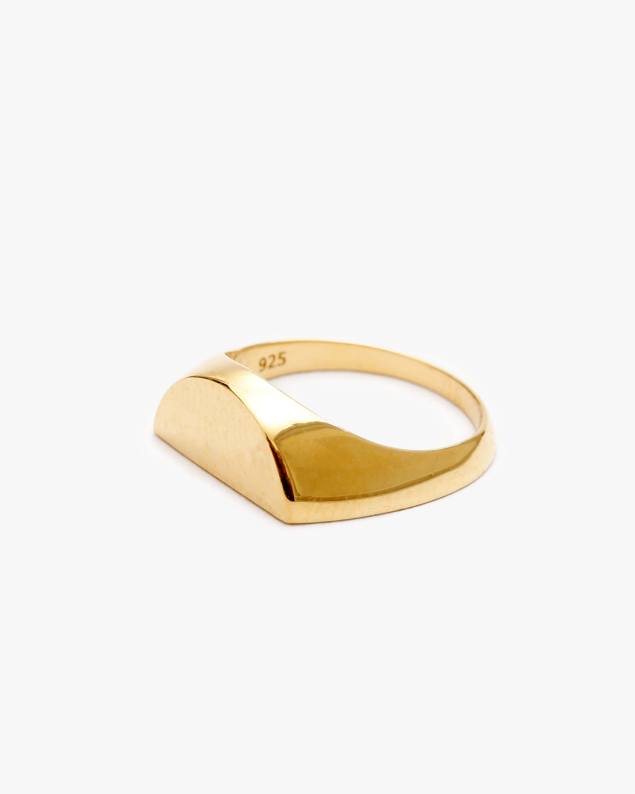 Half Signet Pinky Ring | 1607P011010L