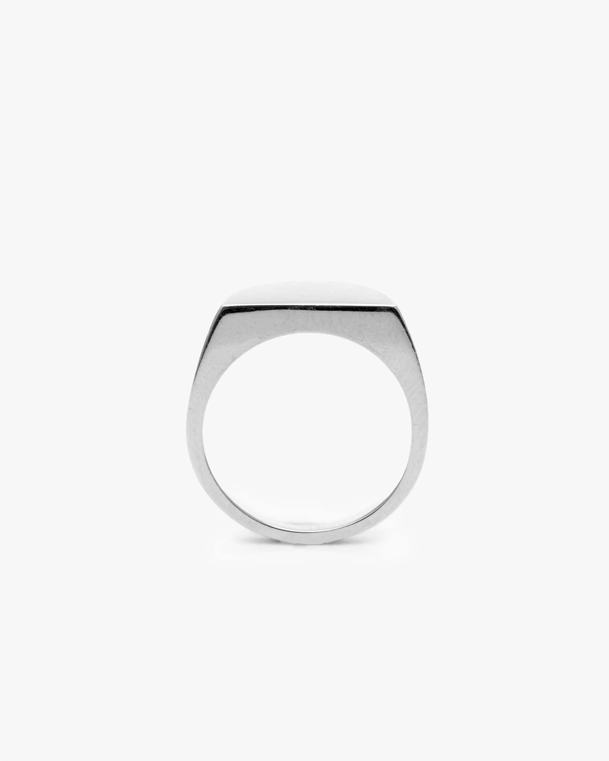 Half Signet Pinky Ring | 1607P011010L
