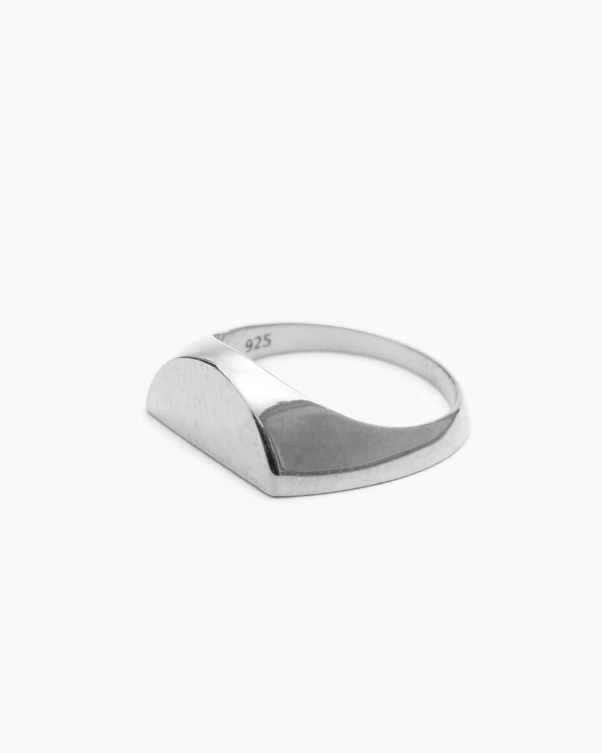 Half Signet Pinky Ring | 1607P011010L