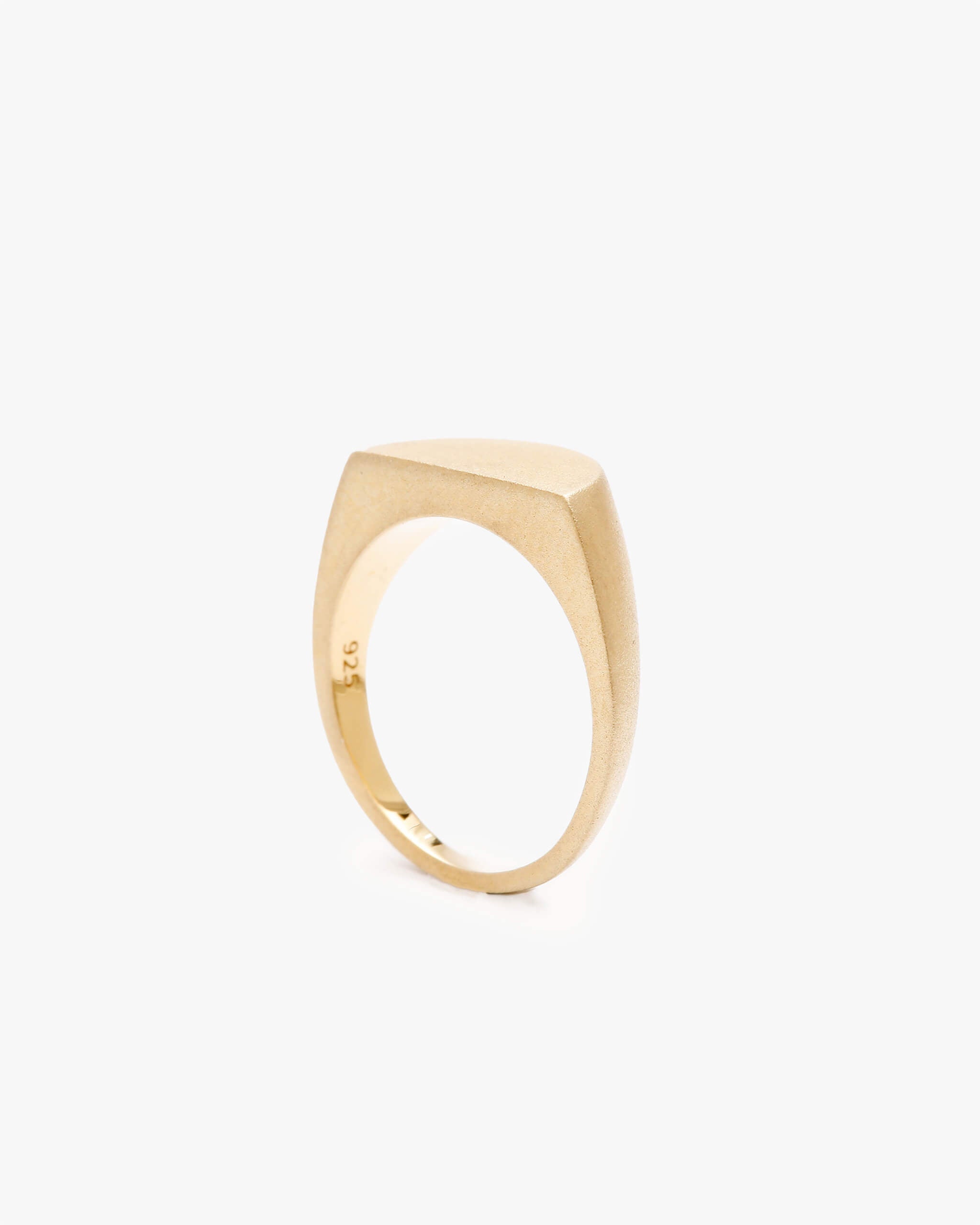 Half Signet Pinky Ring Mat | 1607P011010S