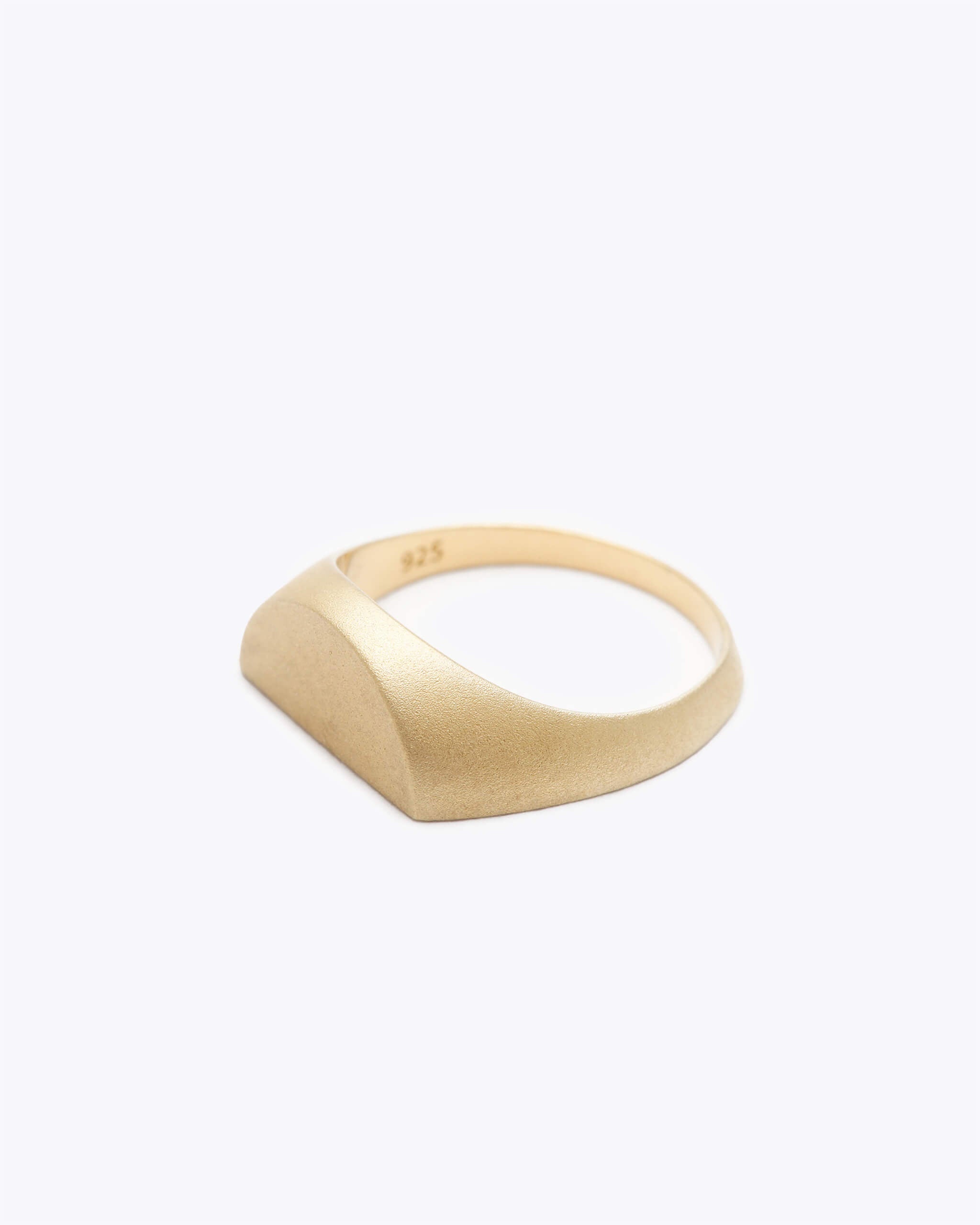 Half Signet Pinky Ring Mat | 1607P011010S