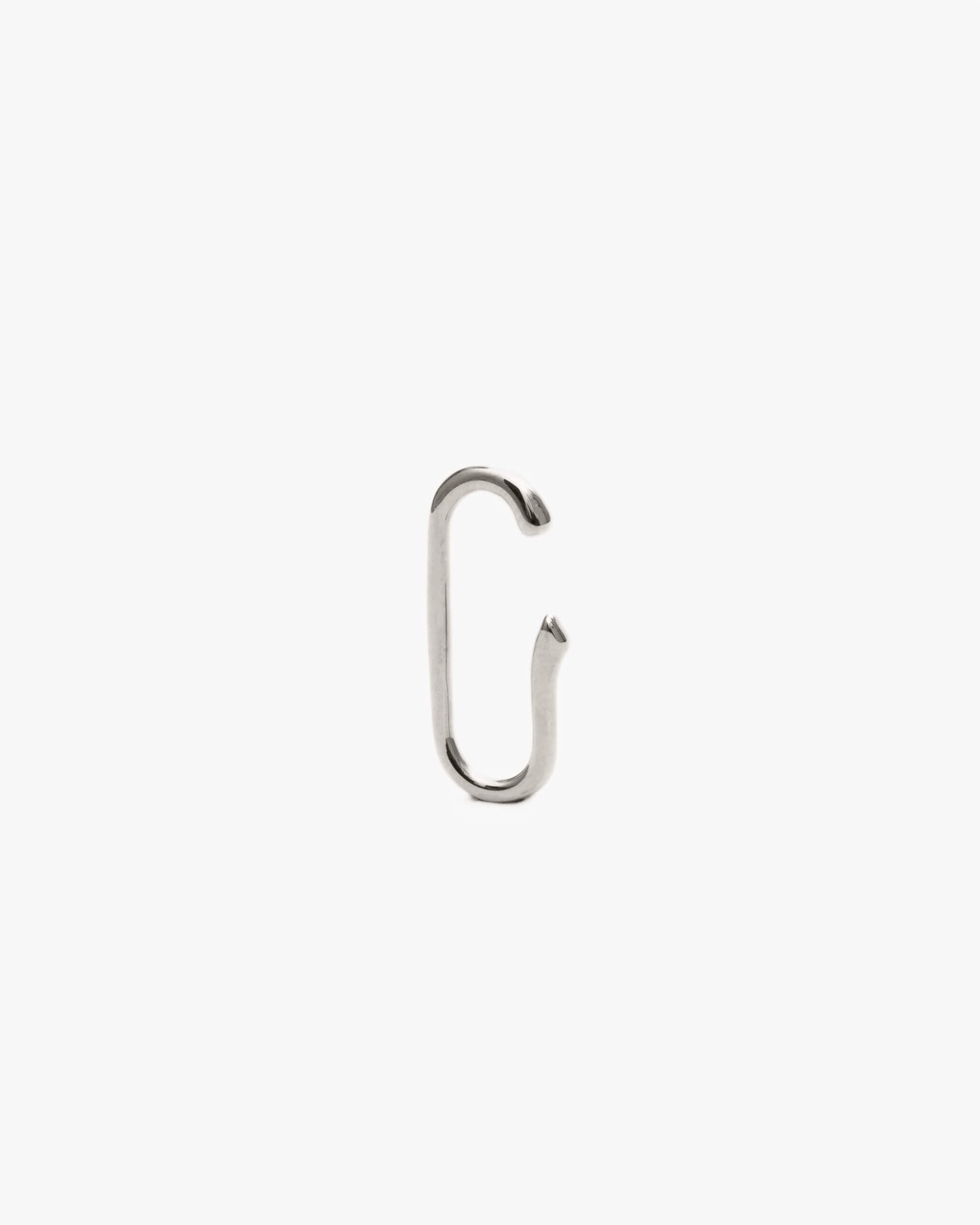 Small Elliptical Ear Cuff SS | 1706C151010