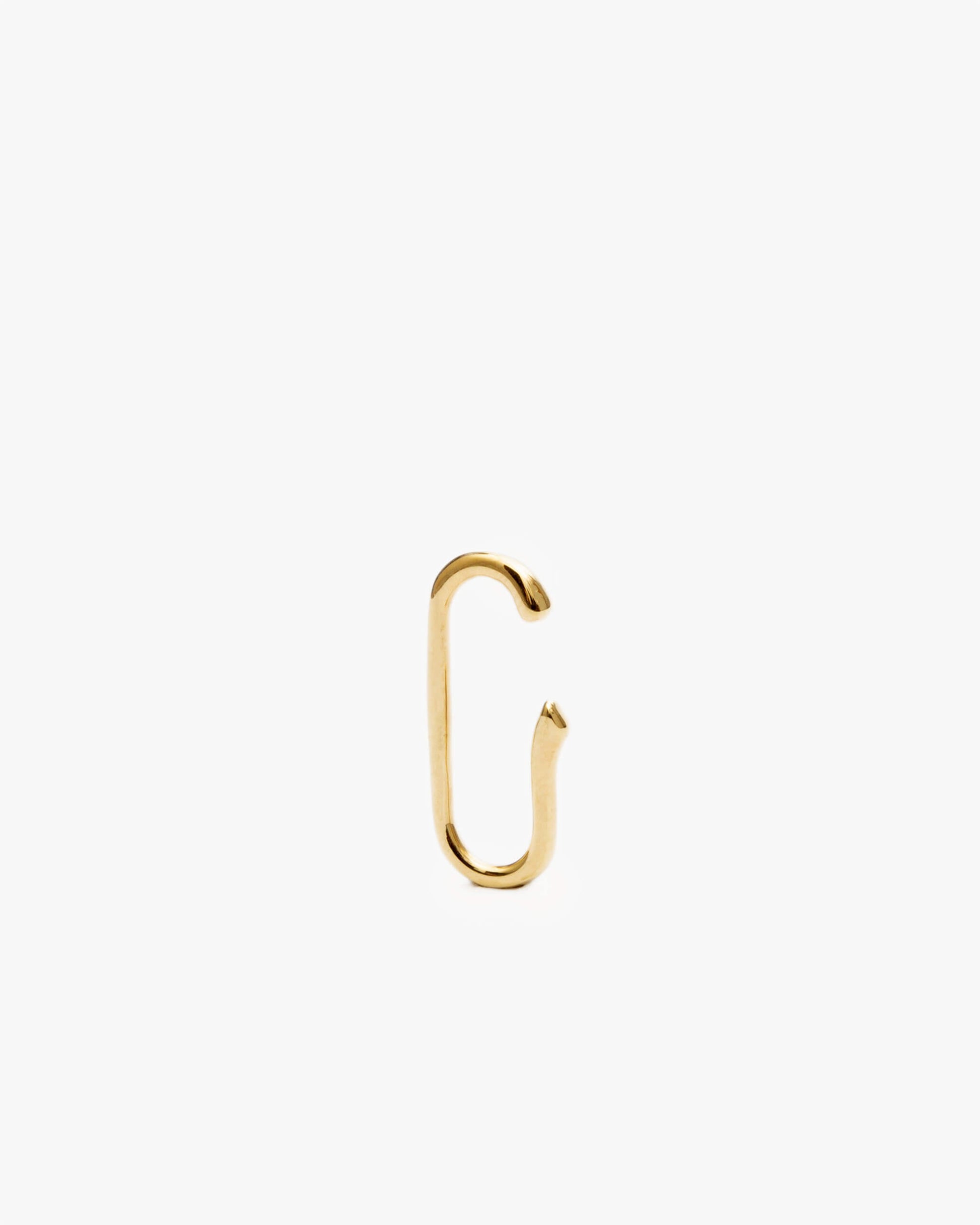 Small Elliptical Ear Cuff SS | 1706C151010