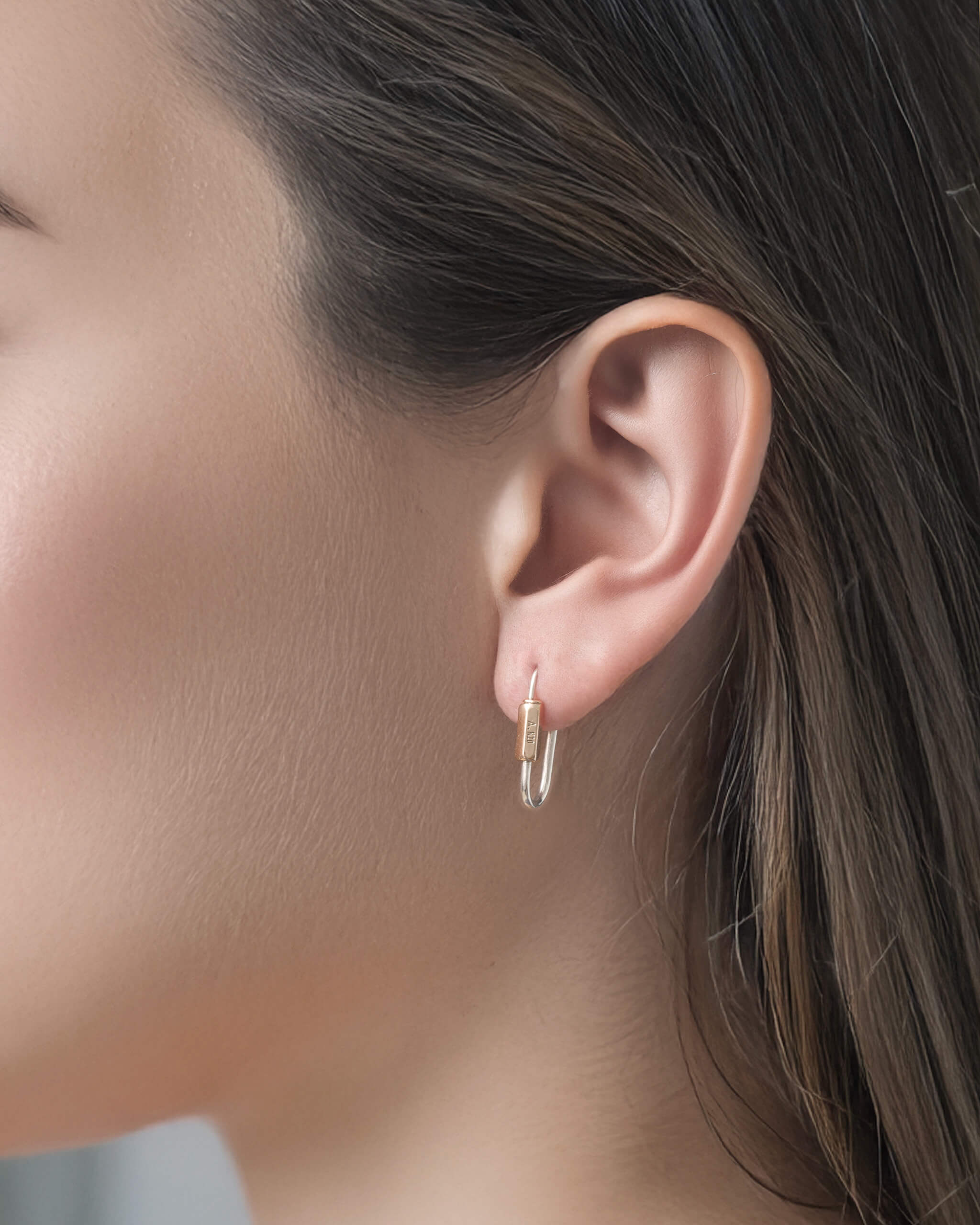 Hoop Earring S SV/GD | 1706E301313 カラビナピアス S｜ジュエリー