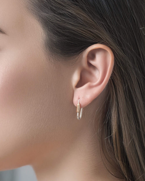 Hoop Earring S SV/GD | 1706E301313