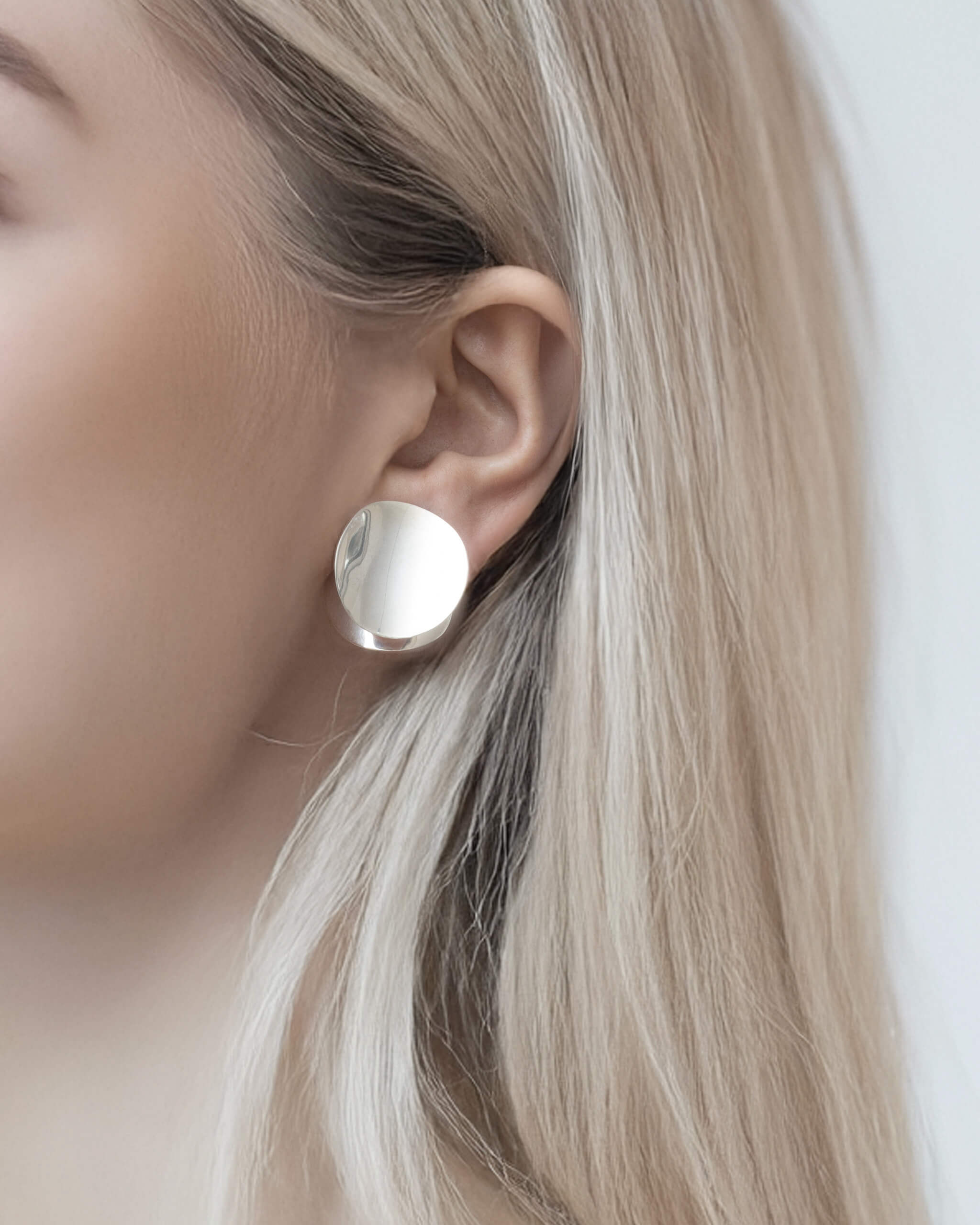 Curve Stud Earring L | 1801E051010L_1801E071010