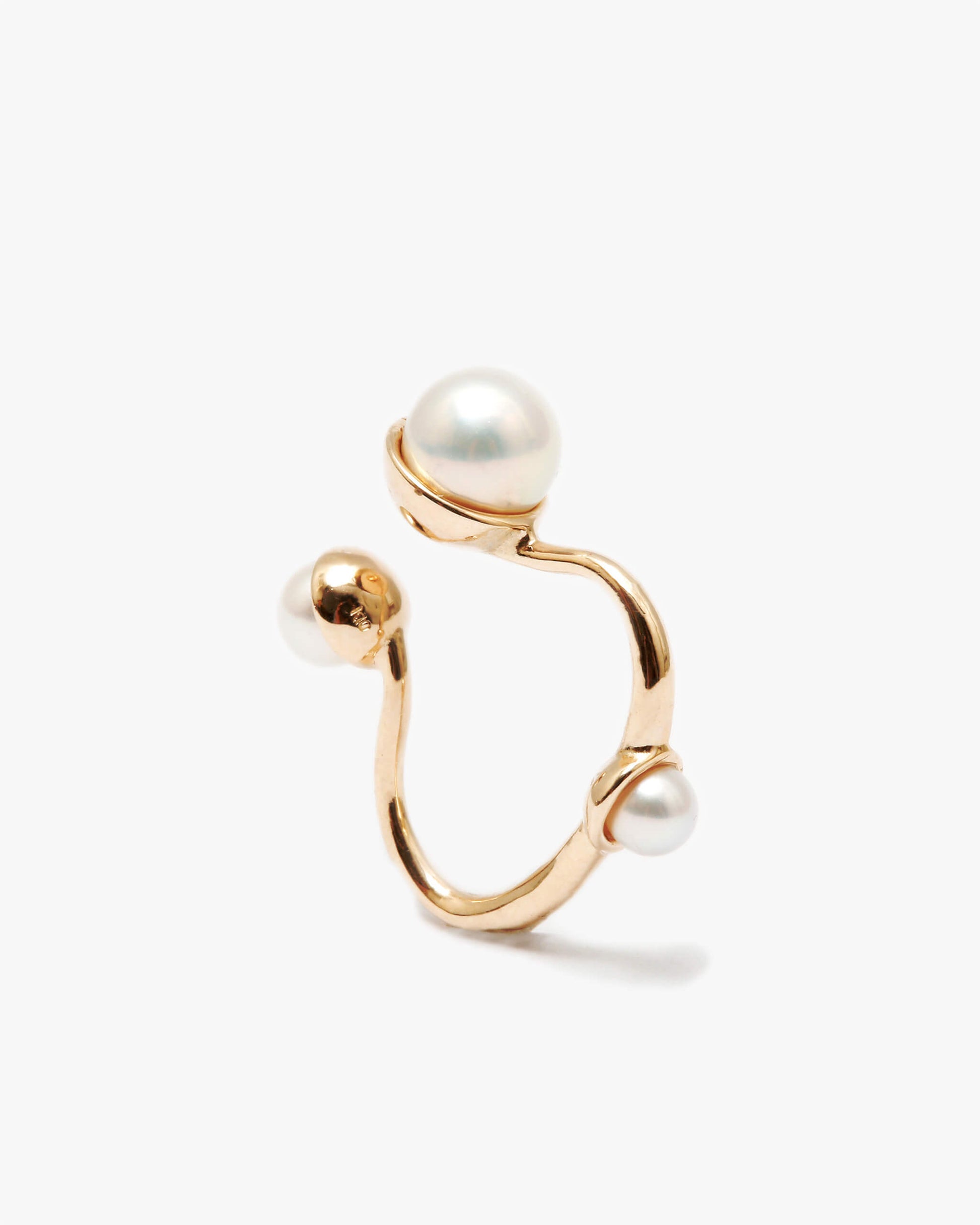 K10YG Pearl Ear Cuff | 1803C183030