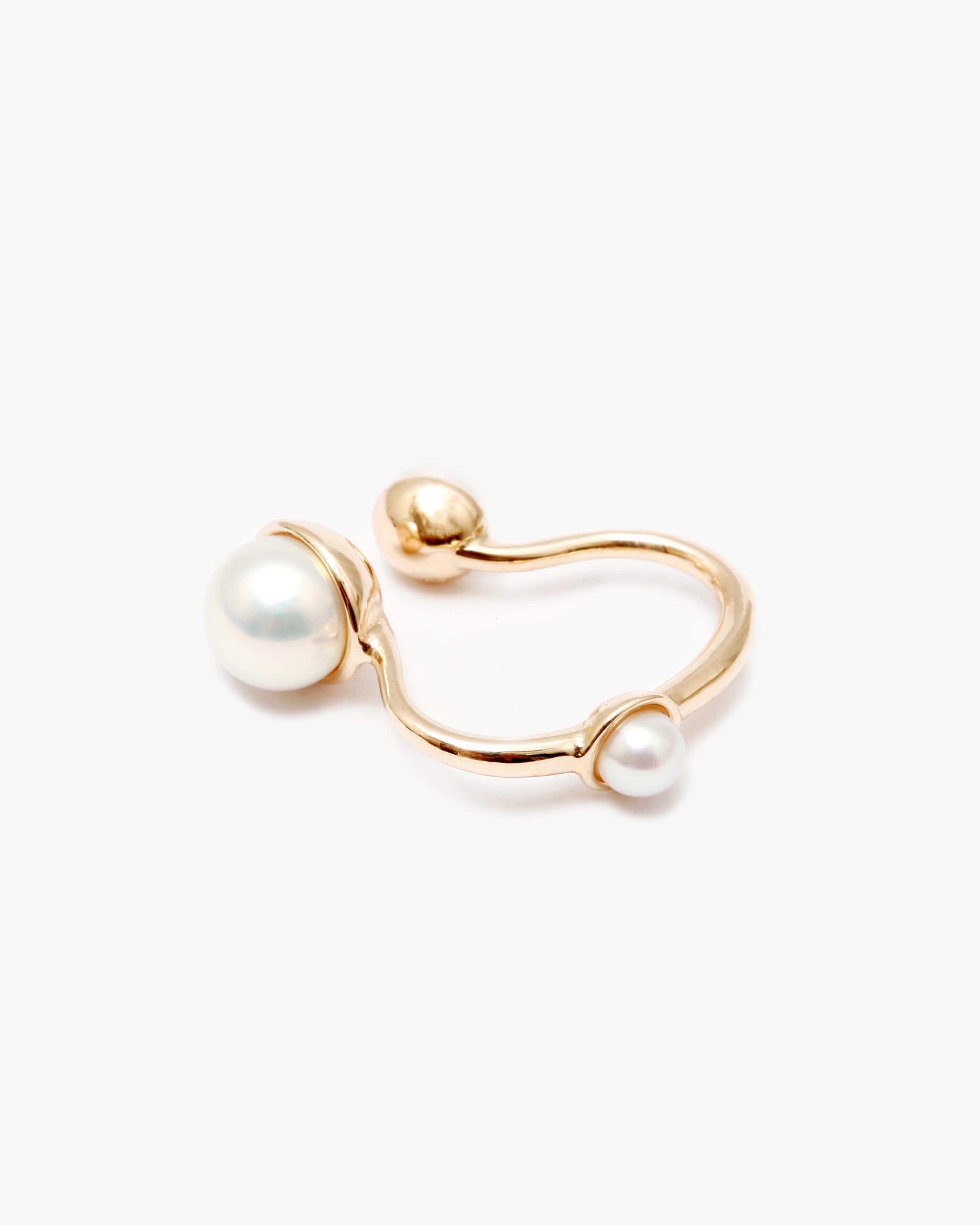 K10YG Pearl Ear Cuff | 1803C183030