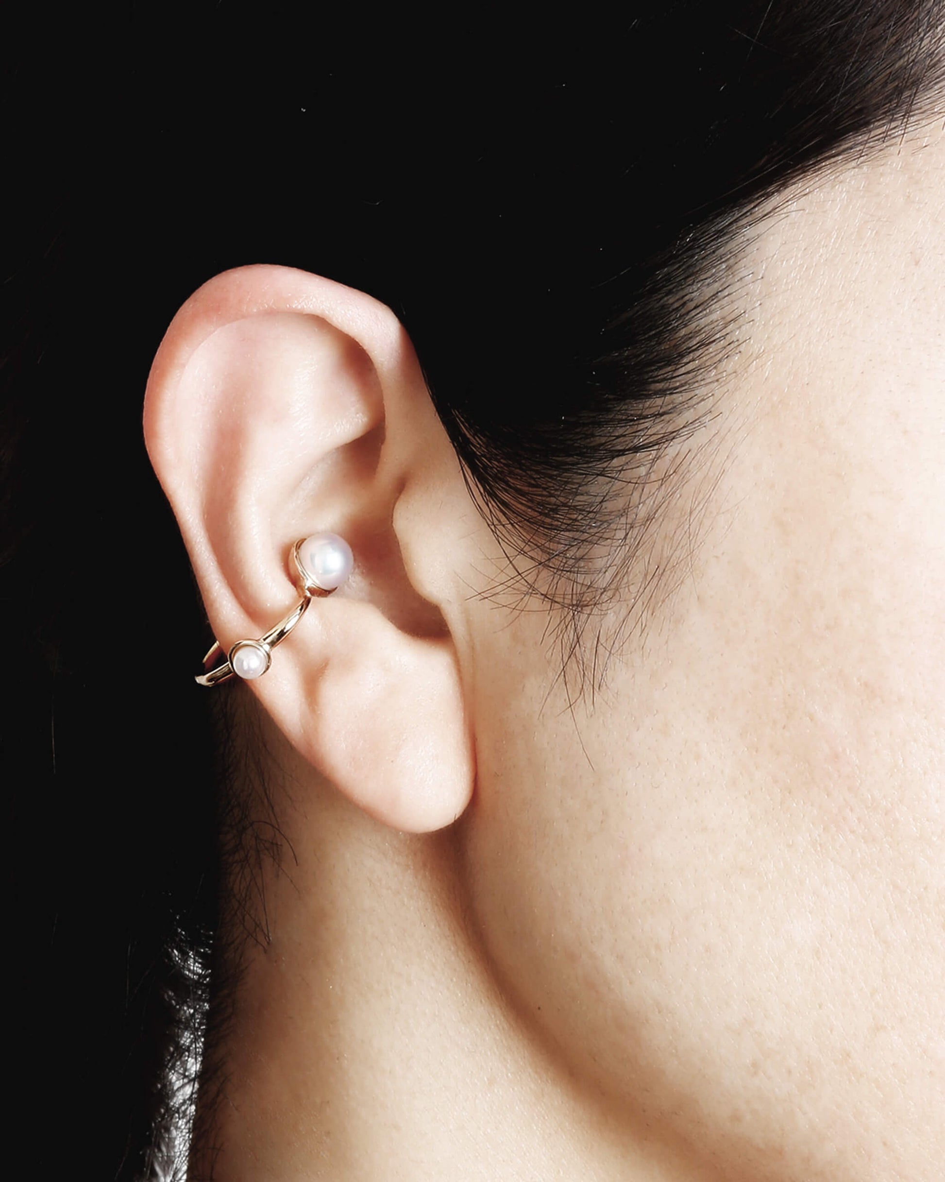 K10YG Pearl Ear Cuff | 1803C183030
