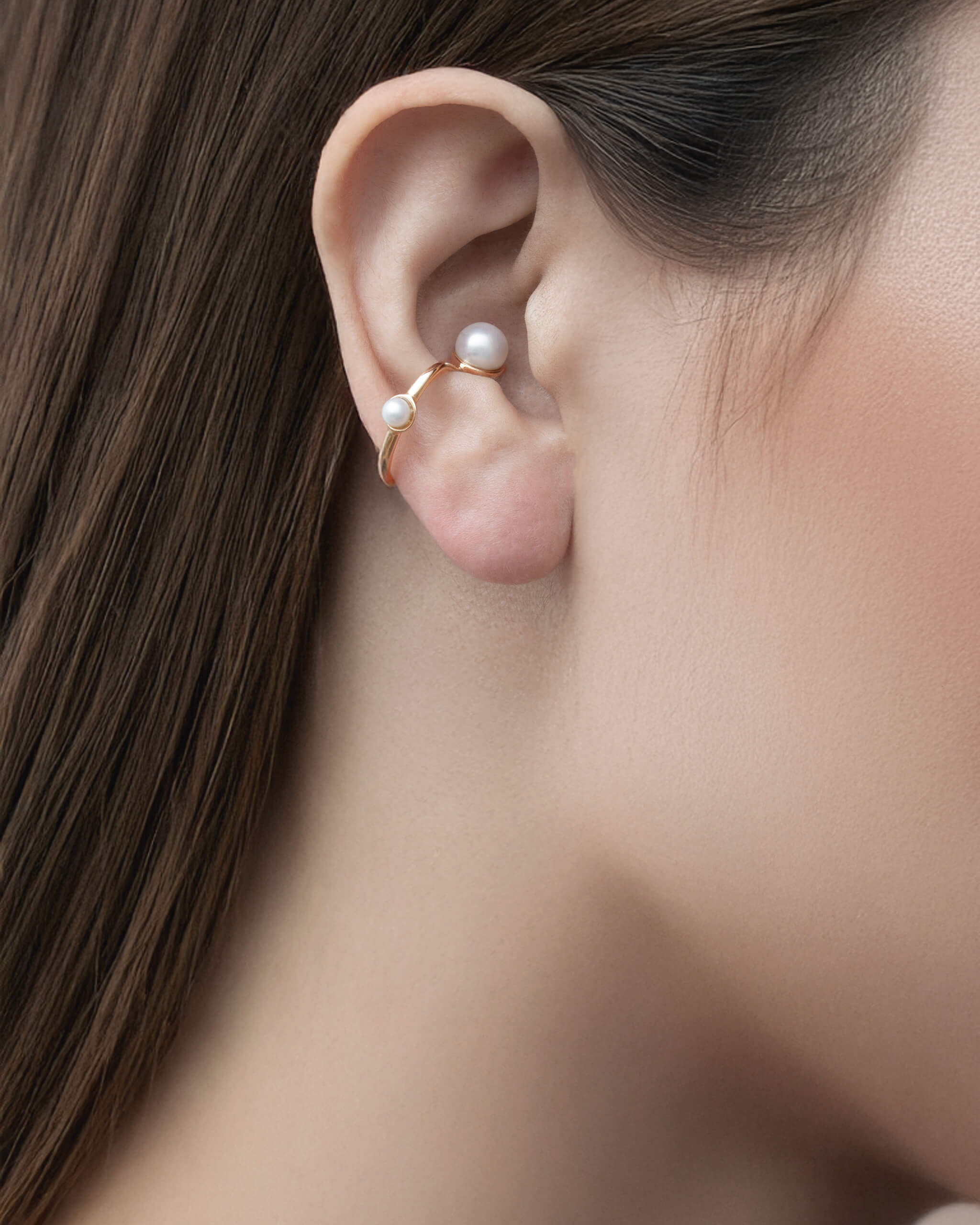K10YG Pearl Ear Cuff | 1803C183030