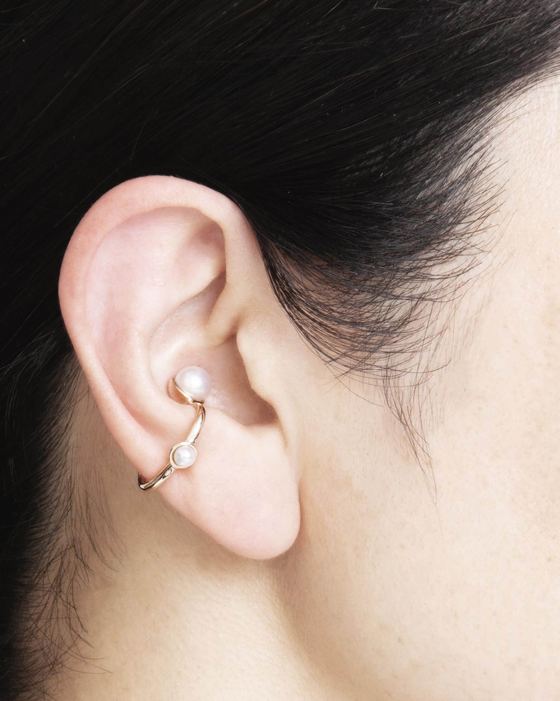 K10YG Pearl Ear Cuff | 1803C183030