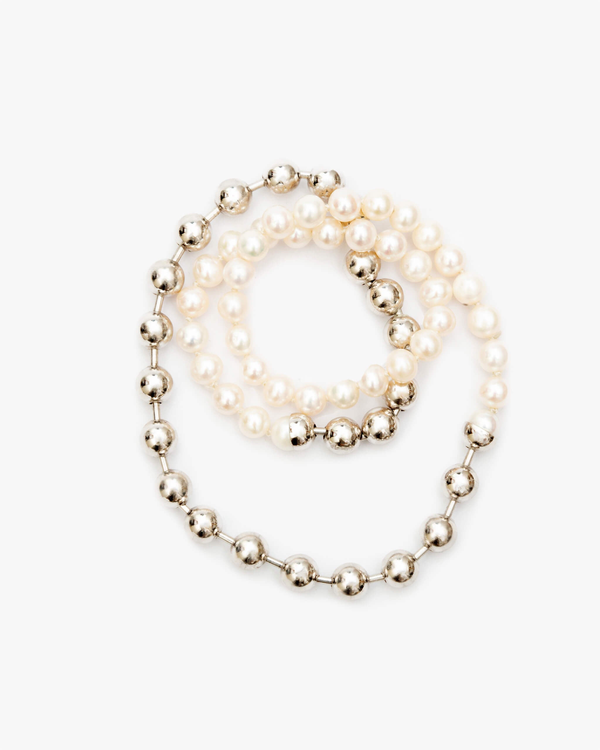 Ball Chain / Pearl Necklace | 1803N091040