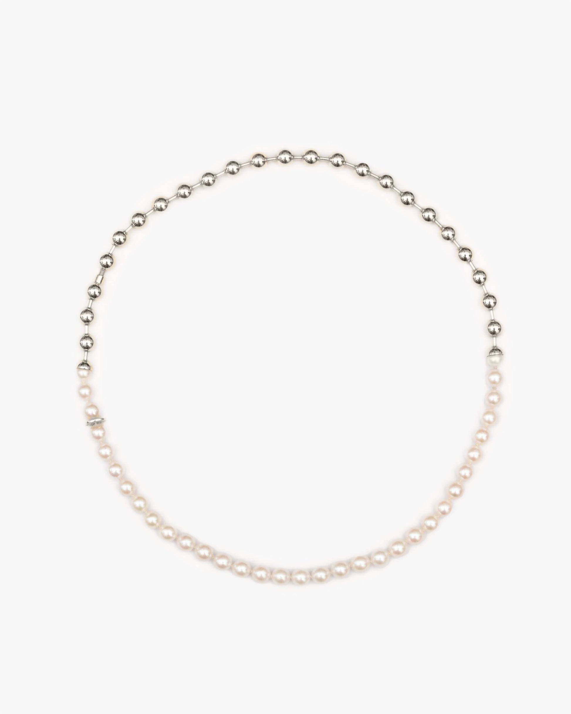 Ball Chain / Pearl Necklace | 1803N091040