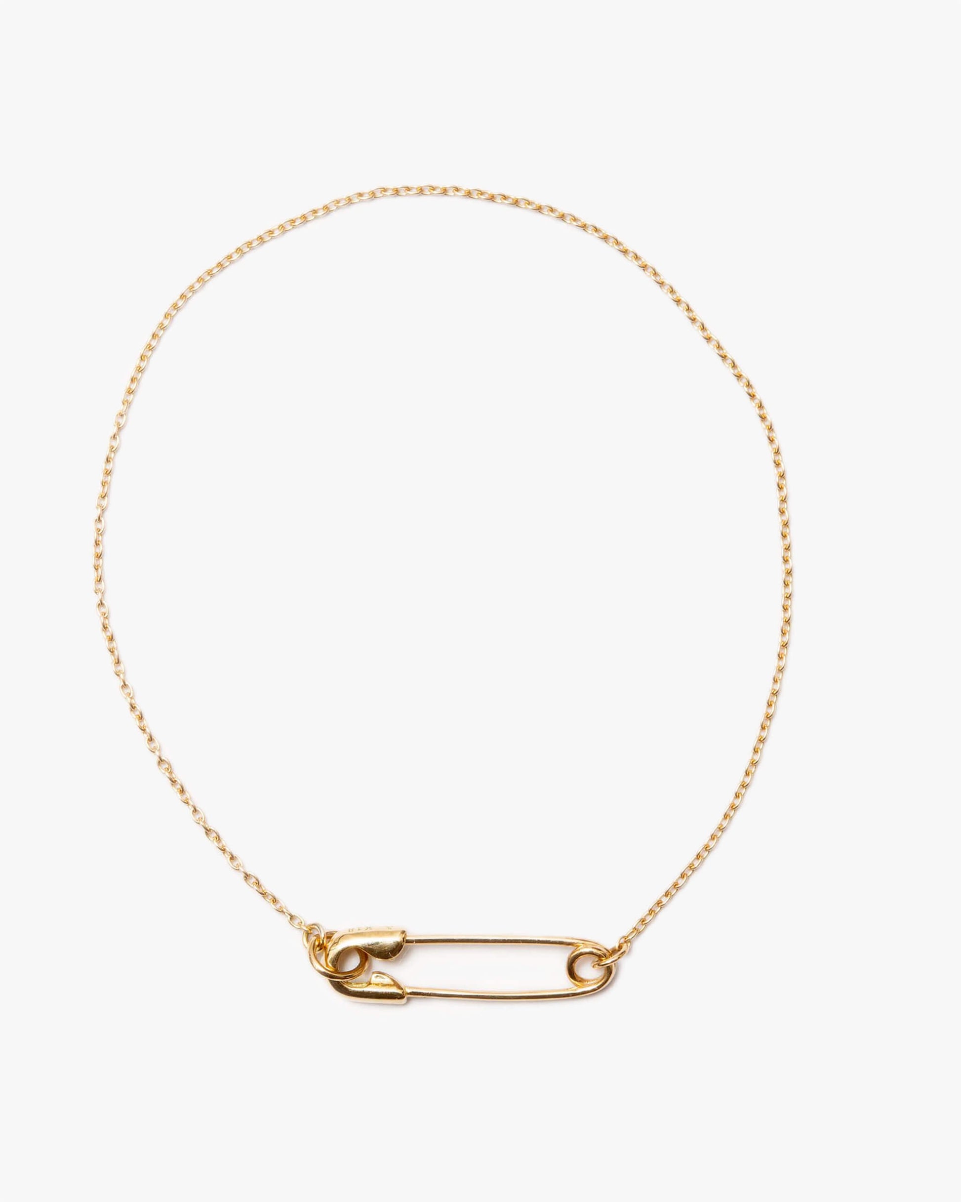 K18YG Safety Pin Bracelet | 1905B102020