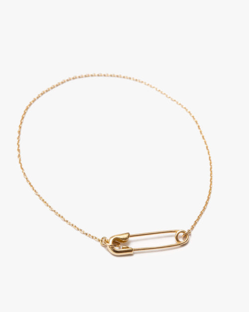 K18YG Safety Pin Bracelet | 1905B102020
