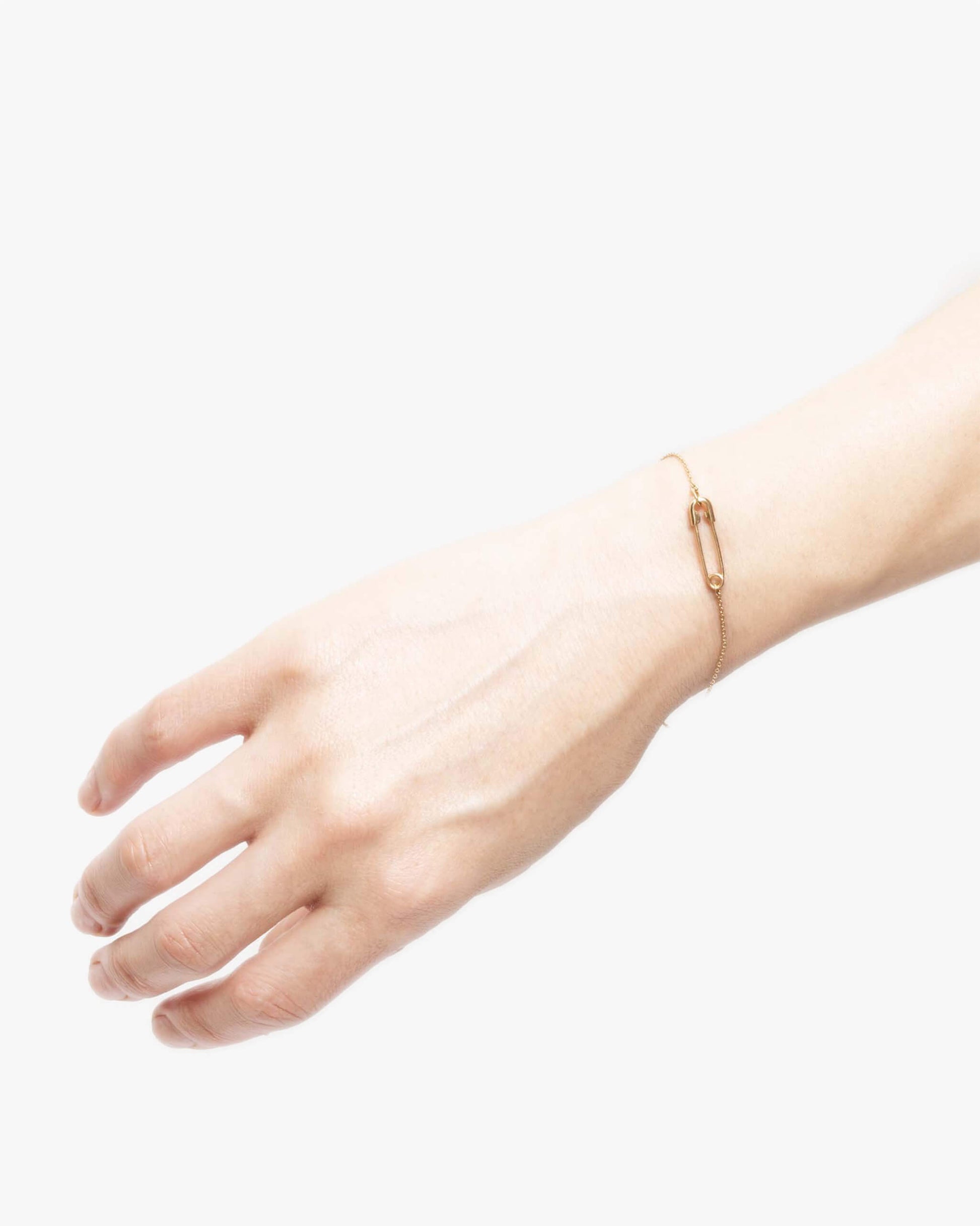 K18YG Safety Pin Bracelet | 1905B102020