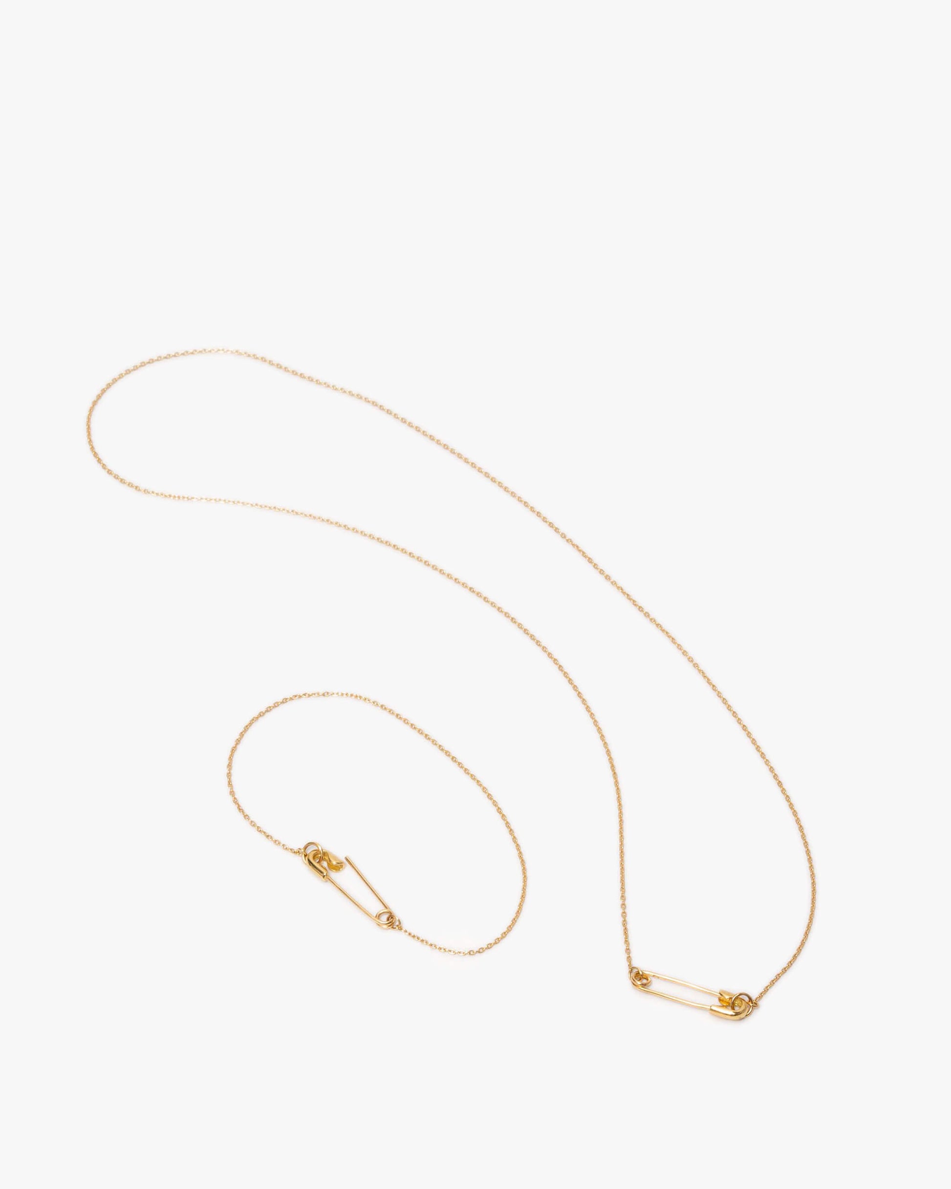 K18YG Safety Pin Bracelet | 1905B102020