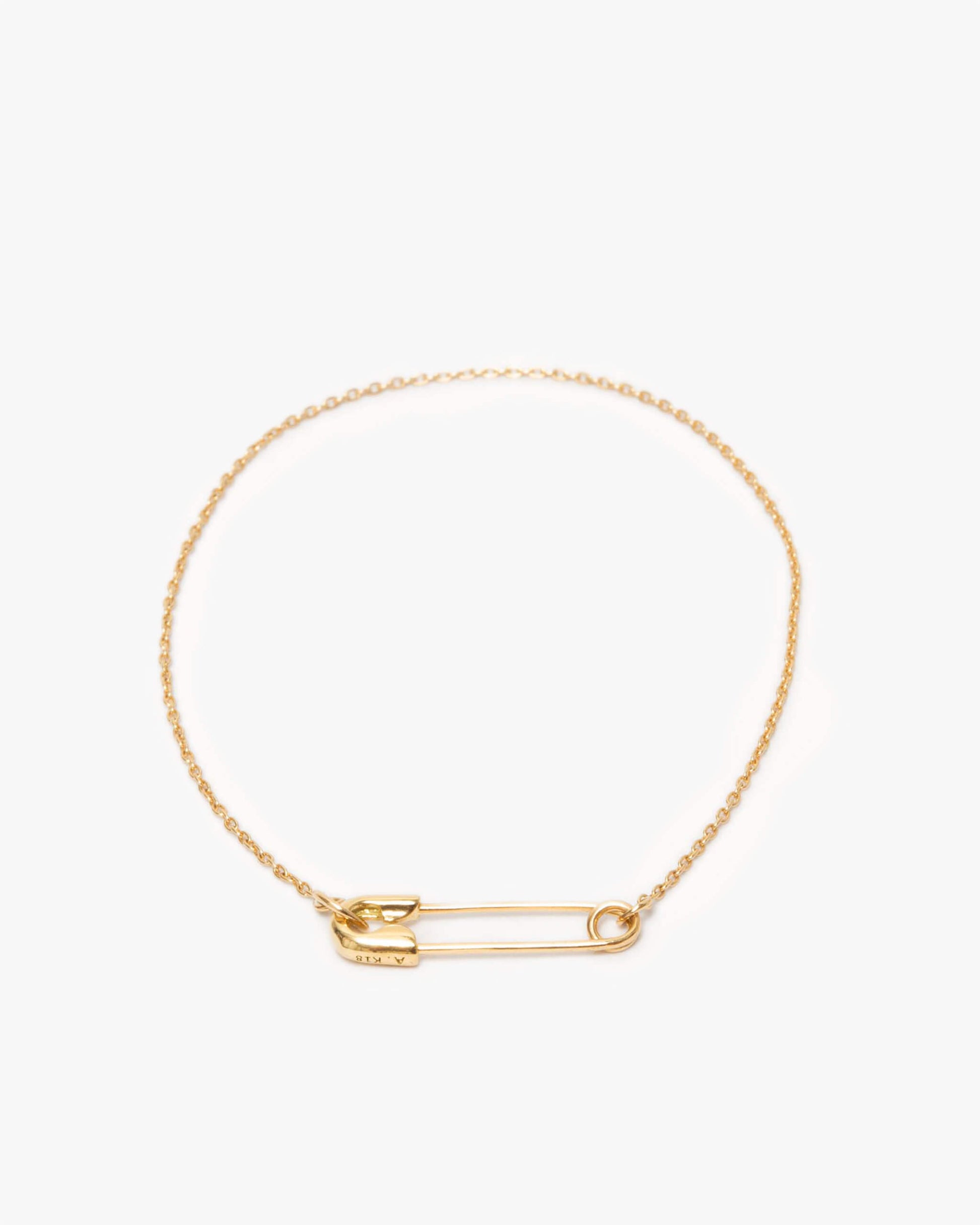 K18YG Safety Pin Bracelet | 1905B102020