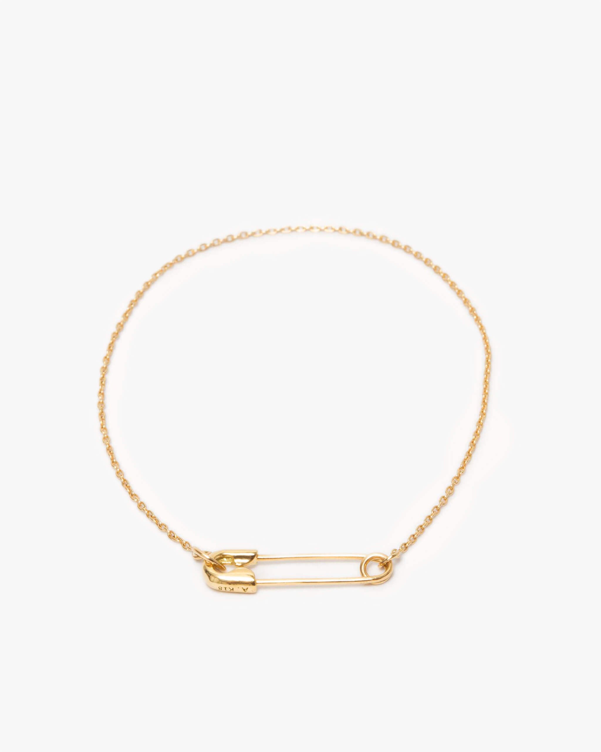 K18YG Safety Pin Bracelet | 1905B102020