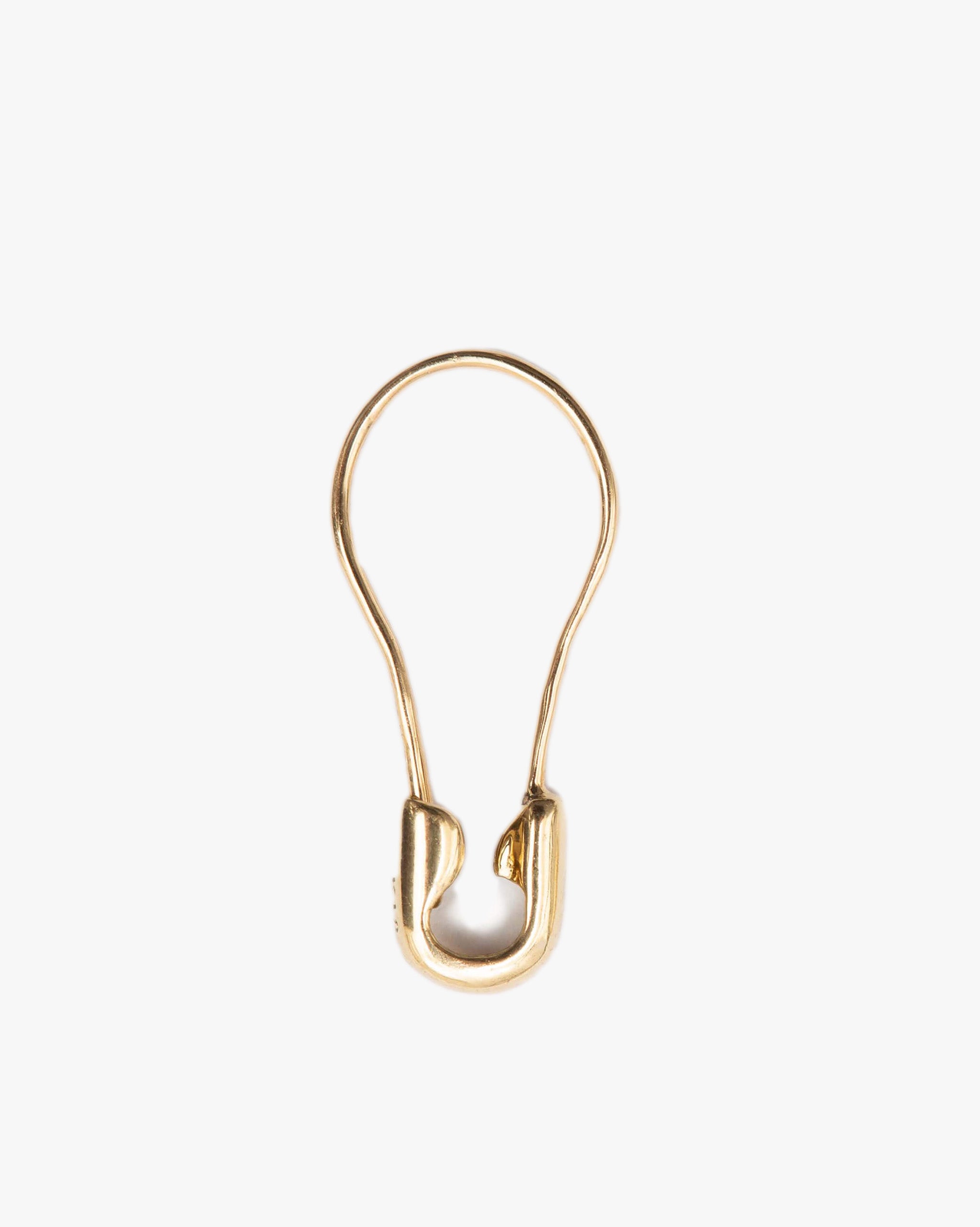 K18YG Safety Pin Earring | 1905E082020
