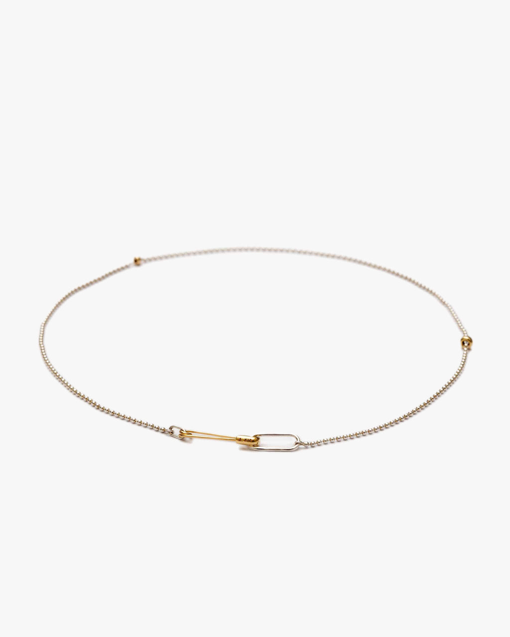 Safety Pin Necklace K18 | 1905N071212