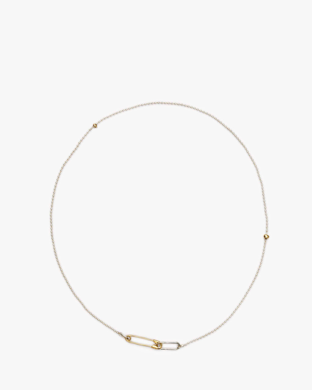 Safety Pin Necklace K18 | 1905N071212