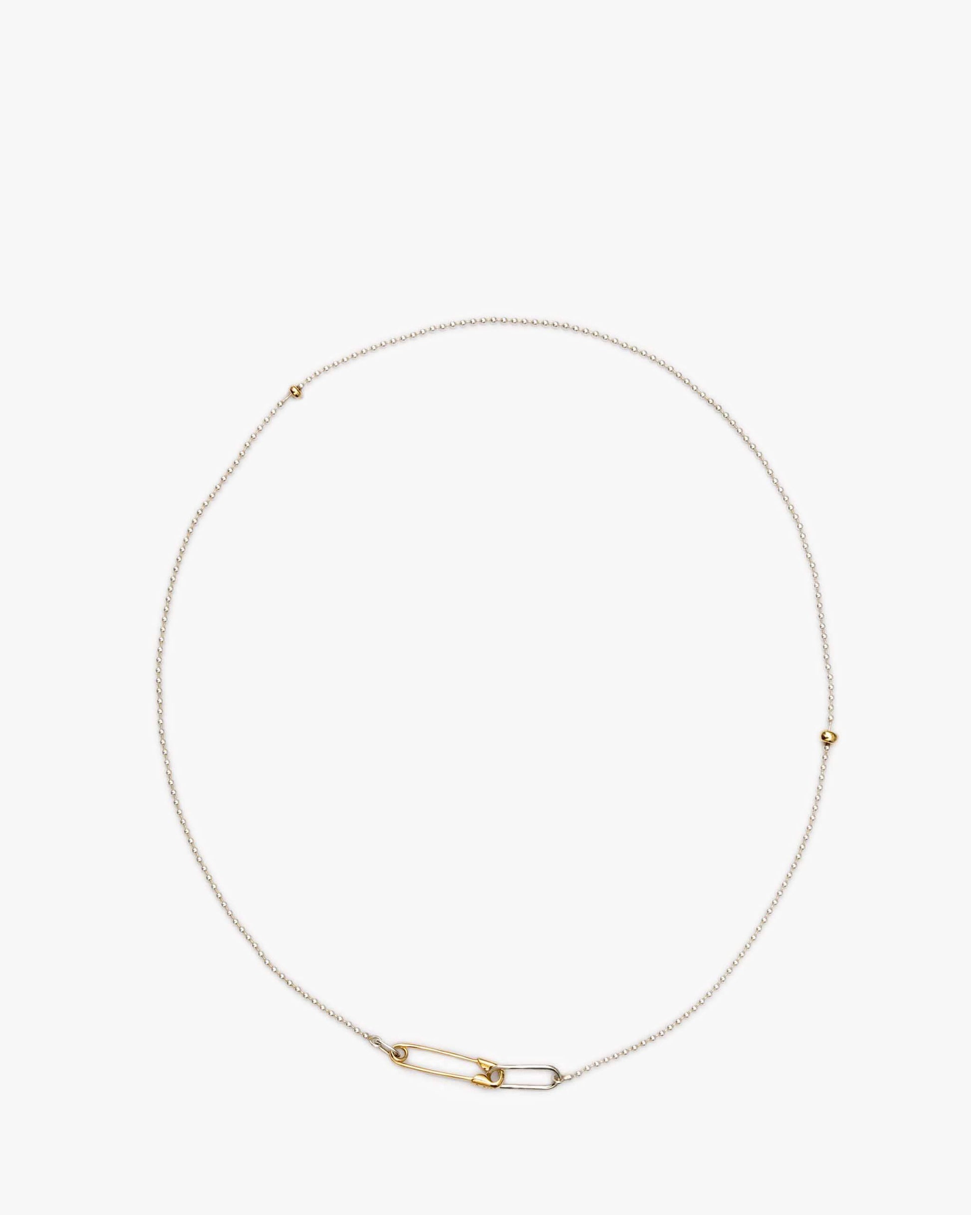 Safety Pin Necklace K18 | 1905N071212