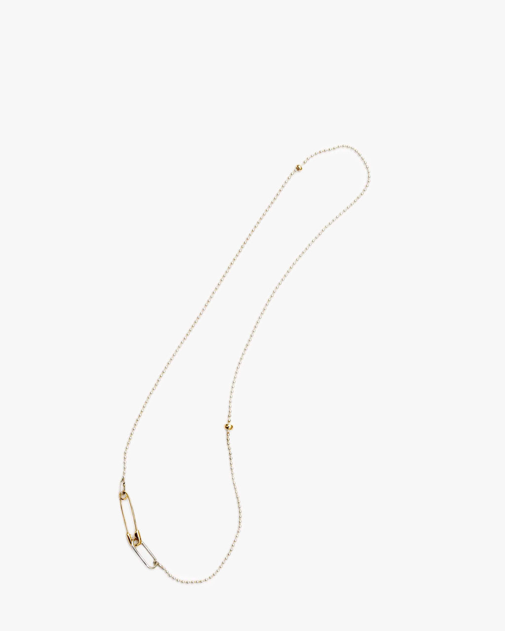 Safety Pin Necklace K18 | 1905N071212
