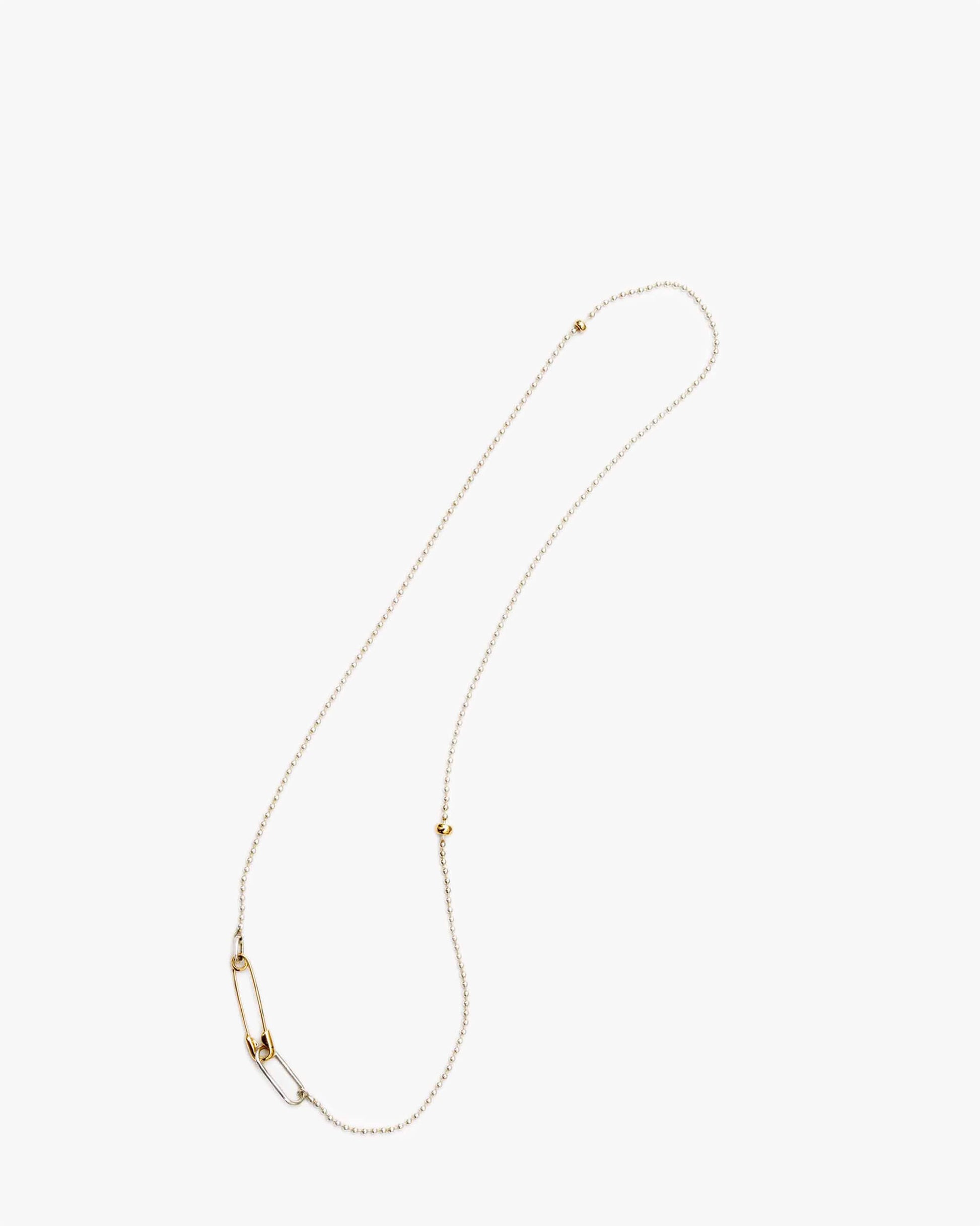 Safety Pin Necklace K18 | 1905N071212