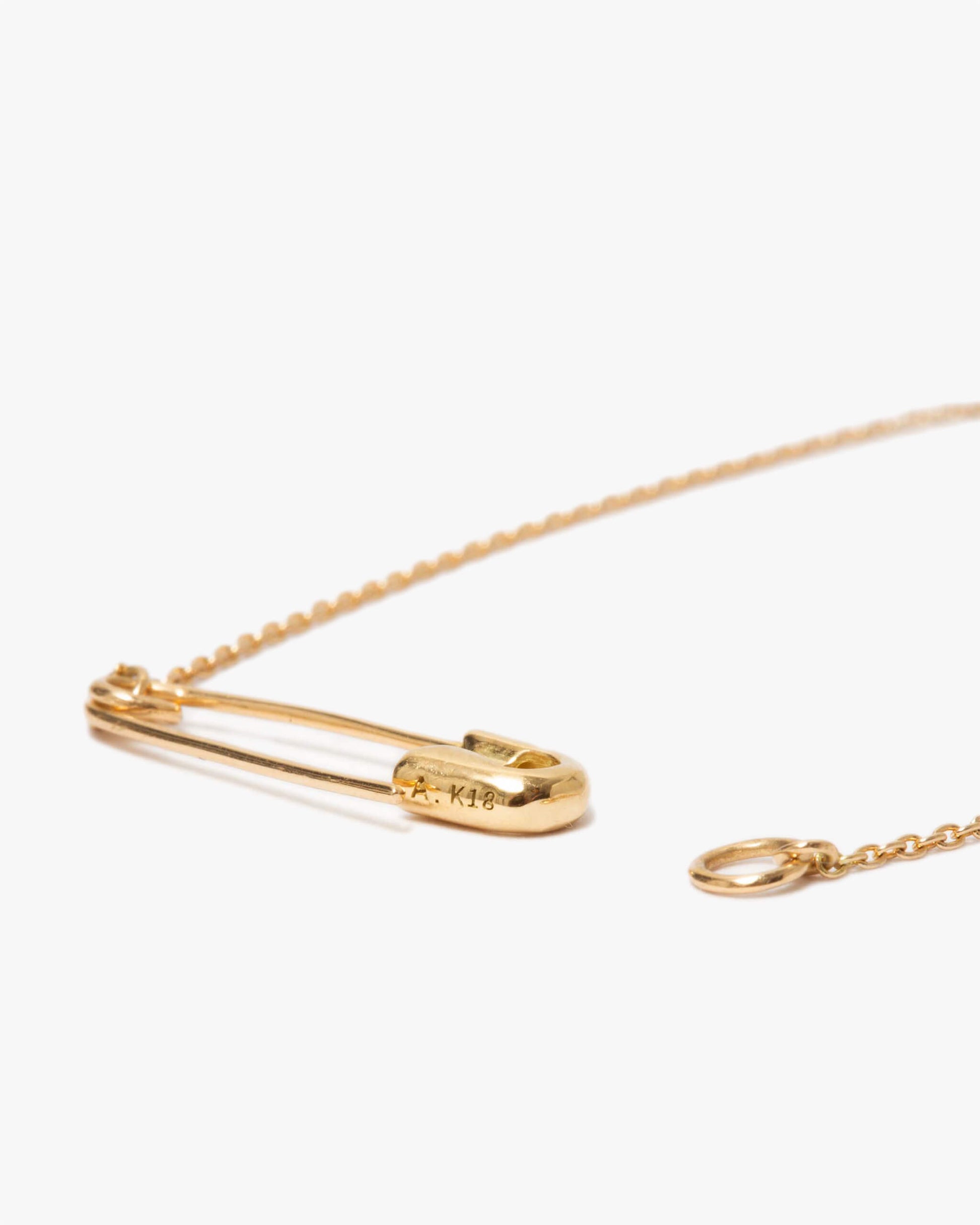 K18YG Safety Pin Necklace K18YG | 1905N092020