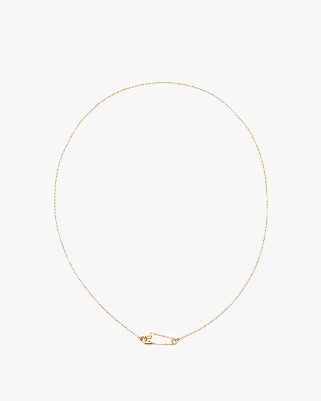 K18YG Safety Pin Necklace K18YG | 1905N092020