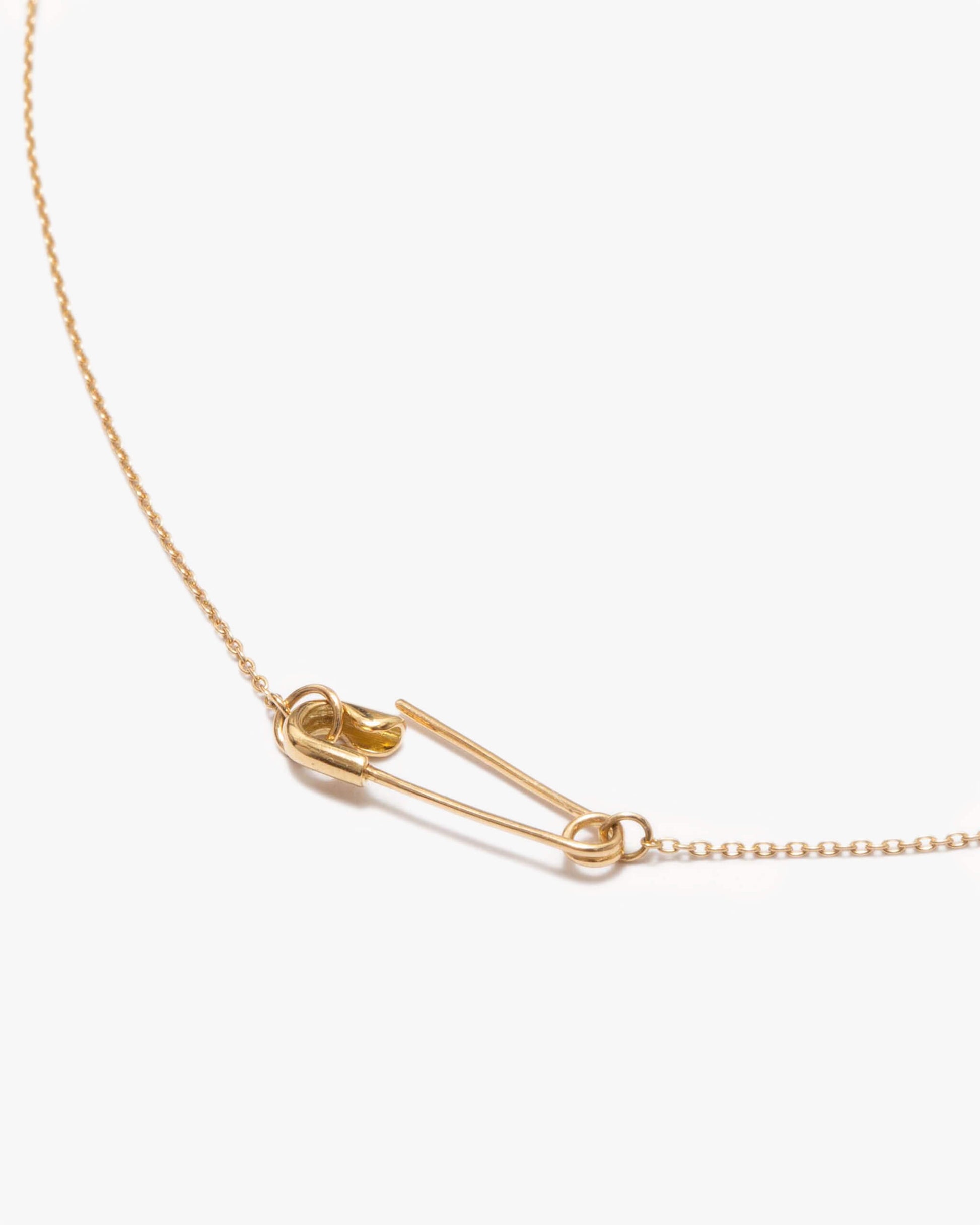 K18YG Safety Pin Necklace K18YG | 1905N092020