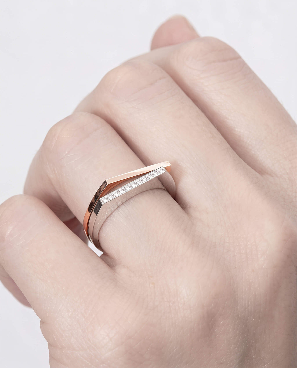 【NEW】期間限定価格 Flat Edge Diamond Ring | 1607R091010DM