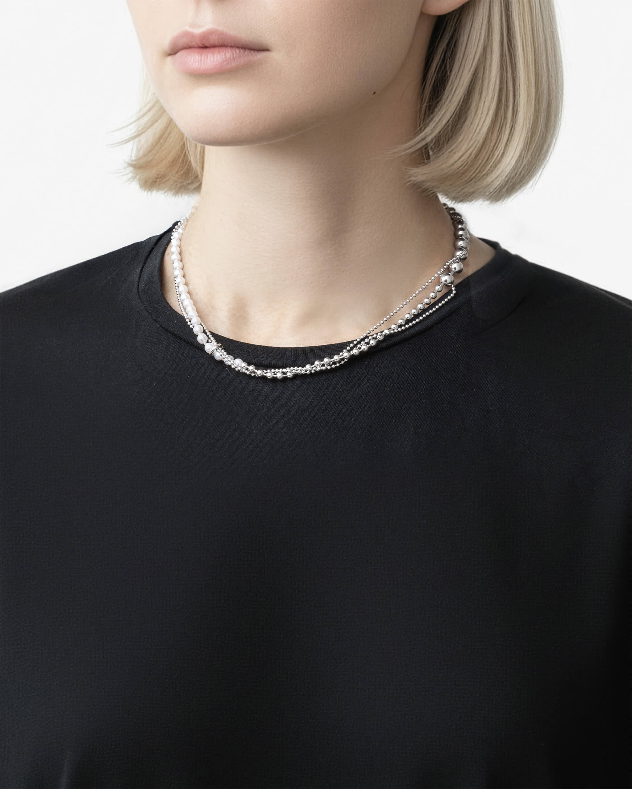 【NEW】TR Ball Chain/Pearl Necklace | 1803N201040