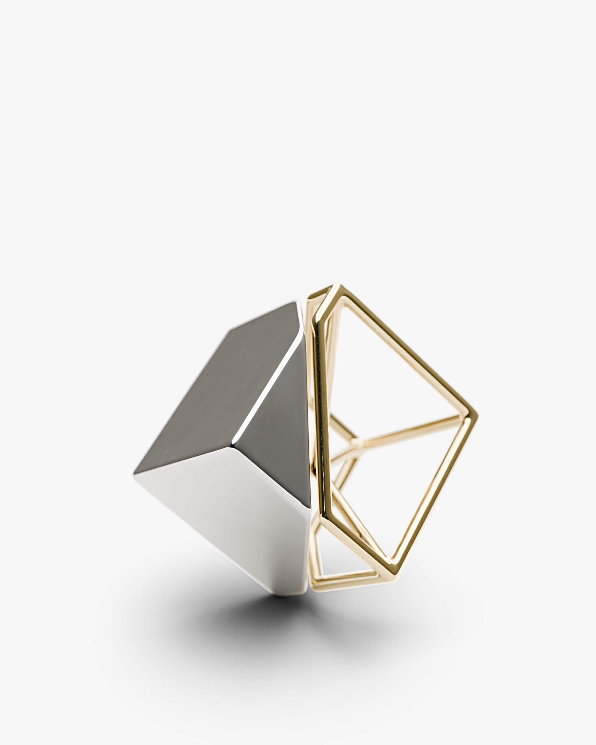 Bicolor CUBE Earring | 2302E021212