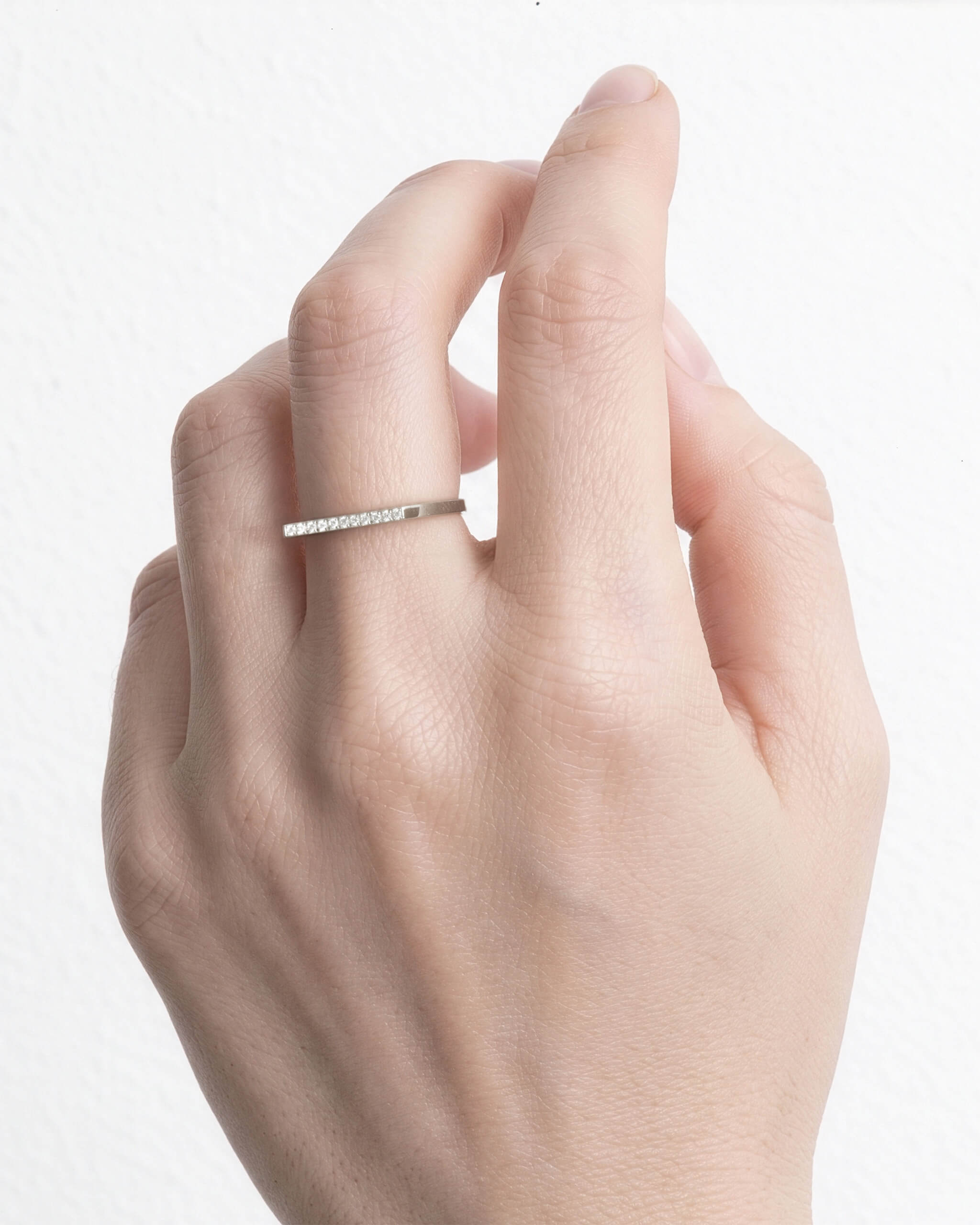 【NEW】期間限定価格 Flat Edge Diamond Ring | 1607R091010DM