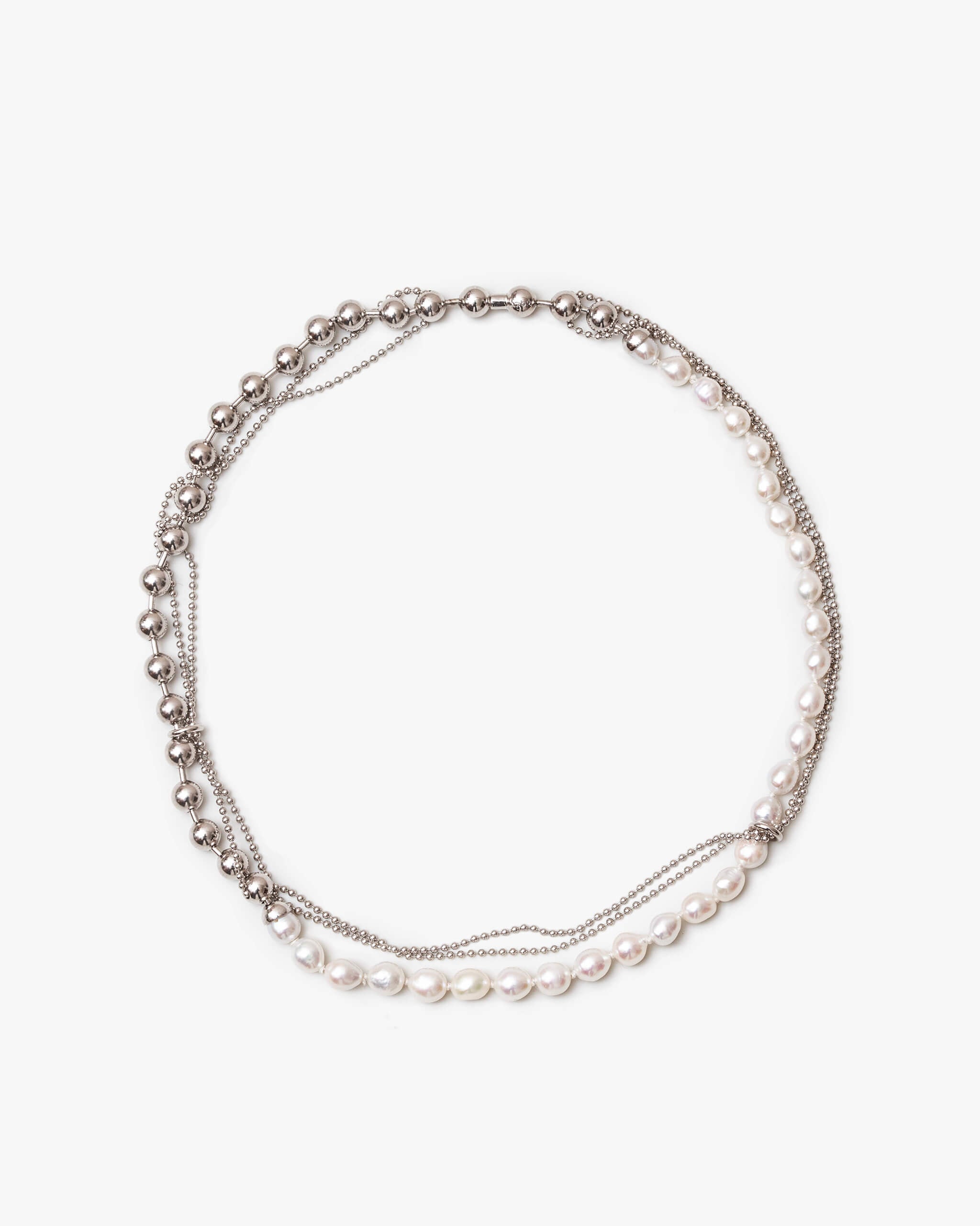 【NEW】DB Ball Chain / Pearl Necklace | 1803N161040