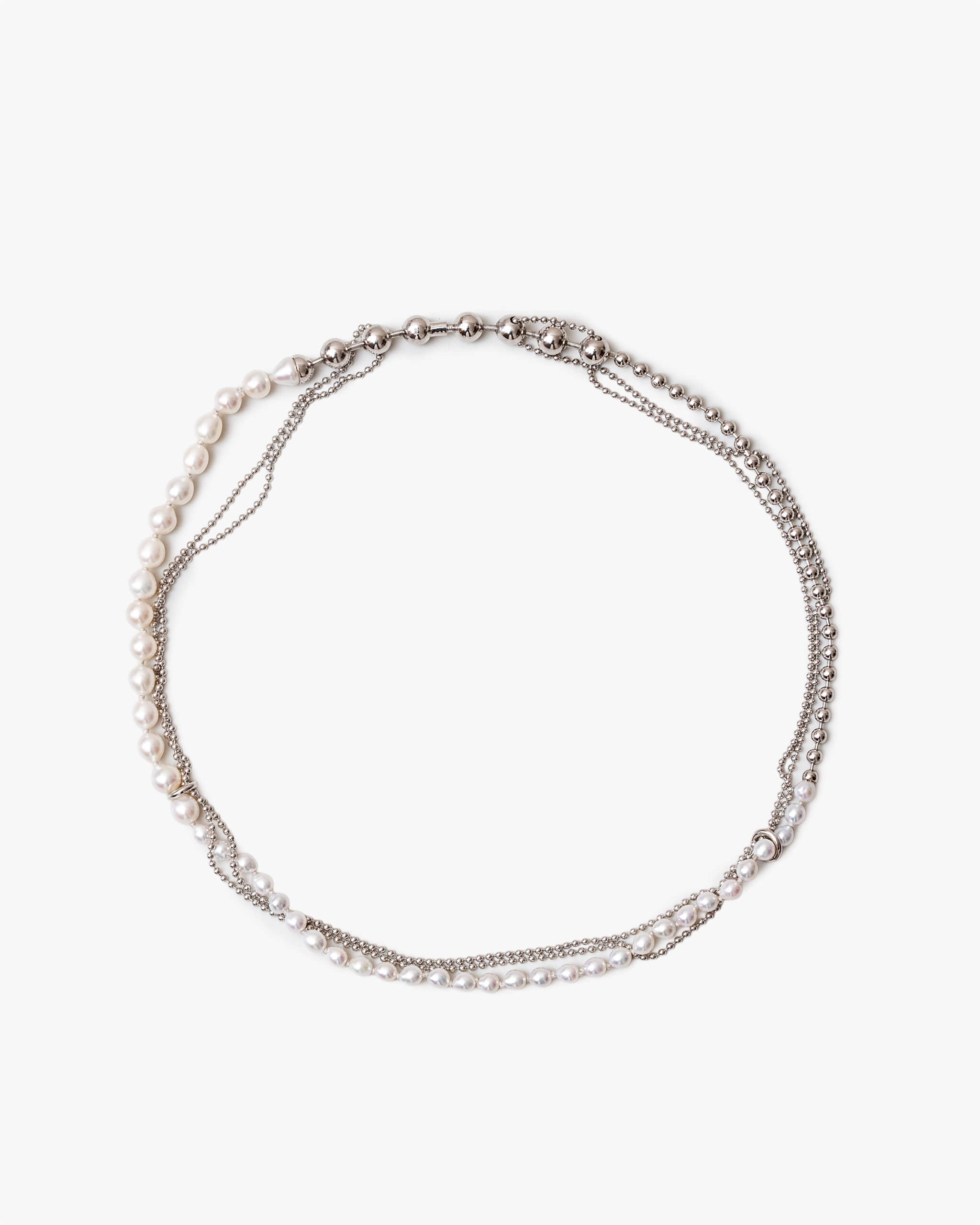 【NEW】TR Ball Chain/Pearl Necklace | 1803N201040
