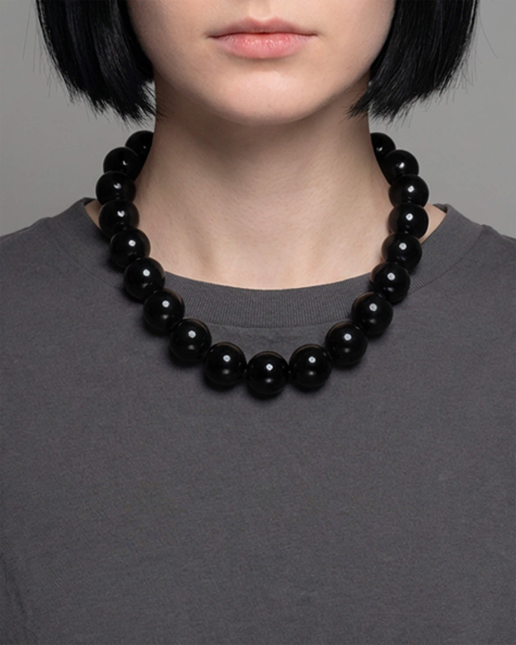 【NEW】Onyx Bold Round Necklace | 2507N011050