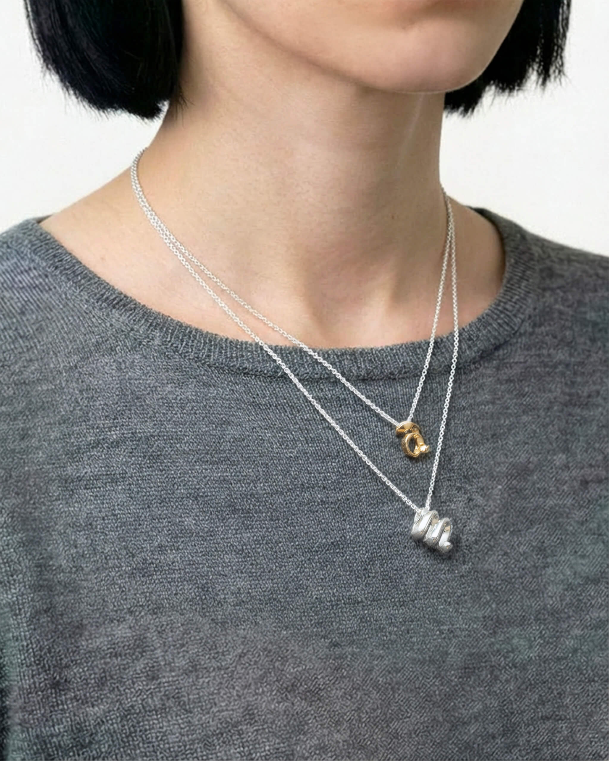 【NEW】Alphabet Charm Necklace | 2402H041010_2402N051010