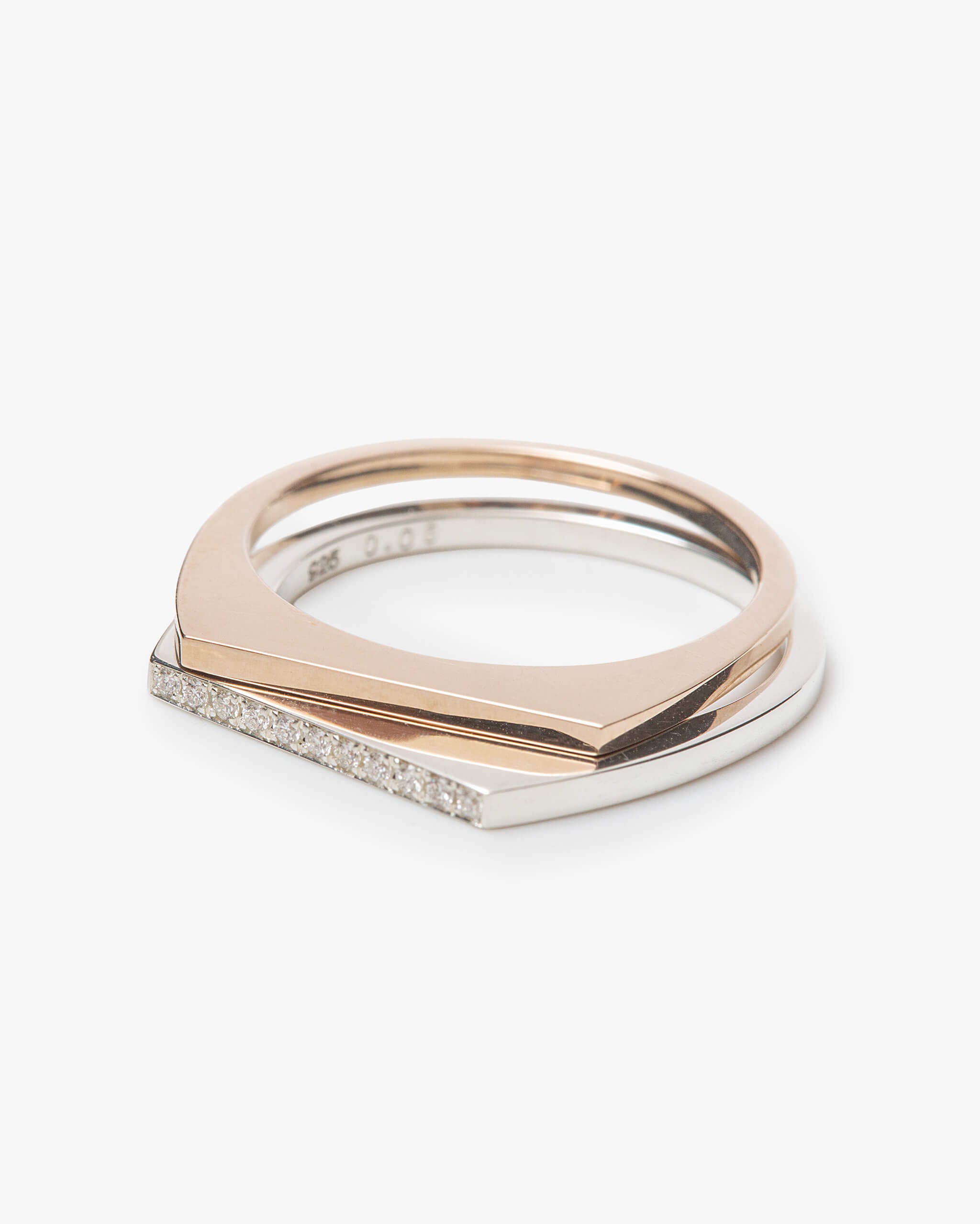 【NEW】期間限定価格 Flat Edge Diamond Ring | 1607R091010DM