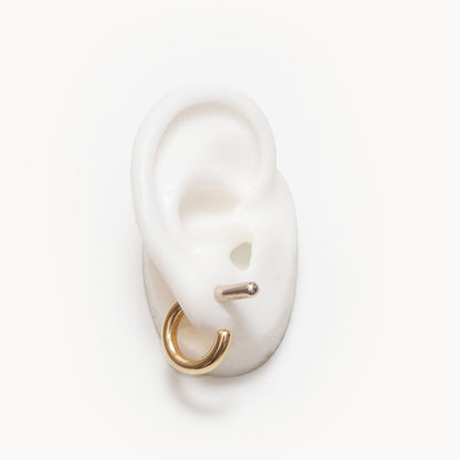 Bicolor Hoop Earring | 2001E011021