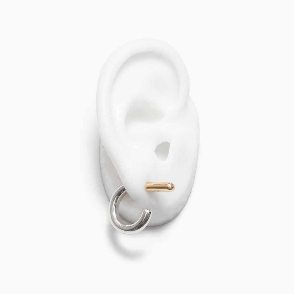Bicolor Hoop Earring | 2001E011012