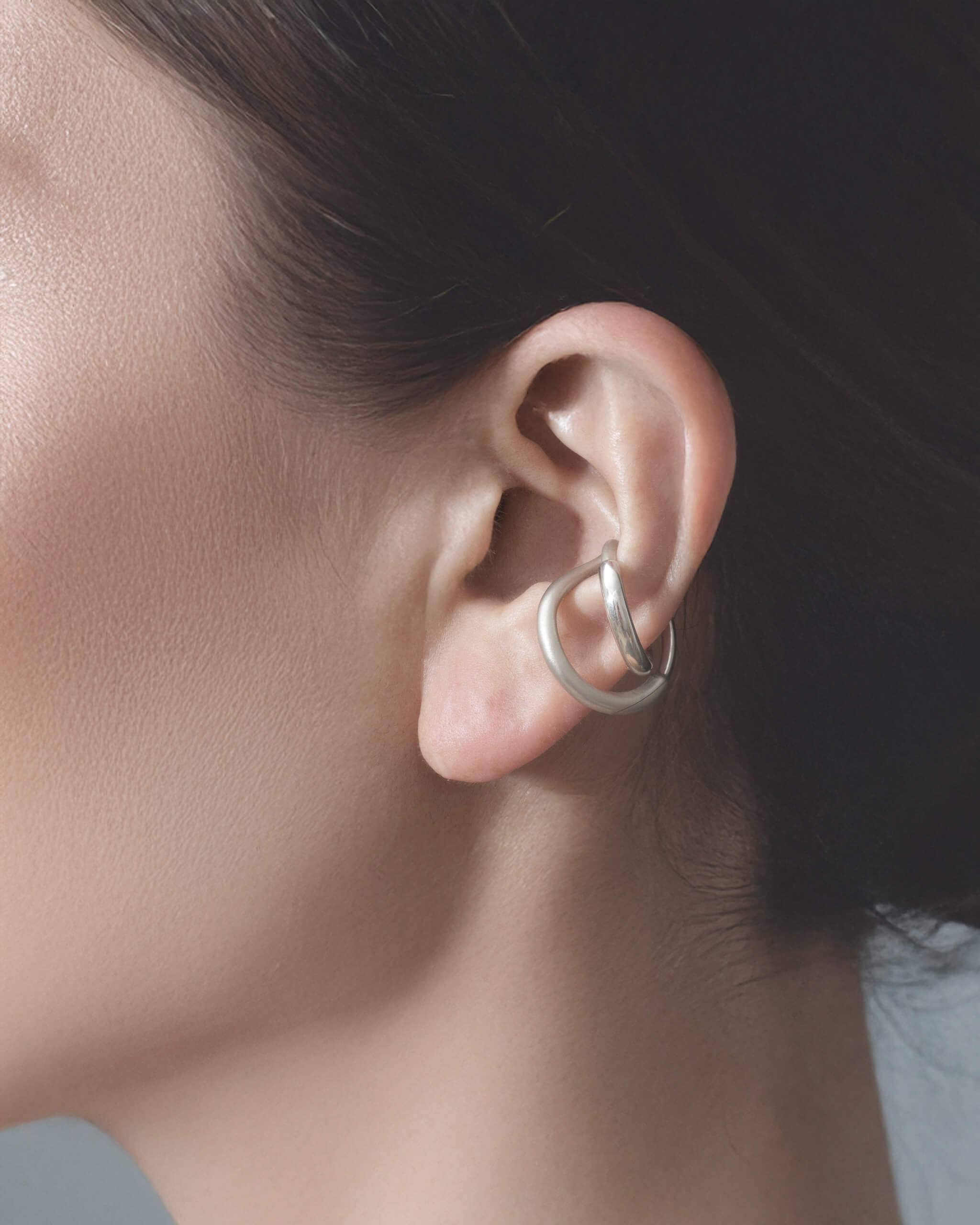 Mat Ear Cuff M | 2001C031010_mat